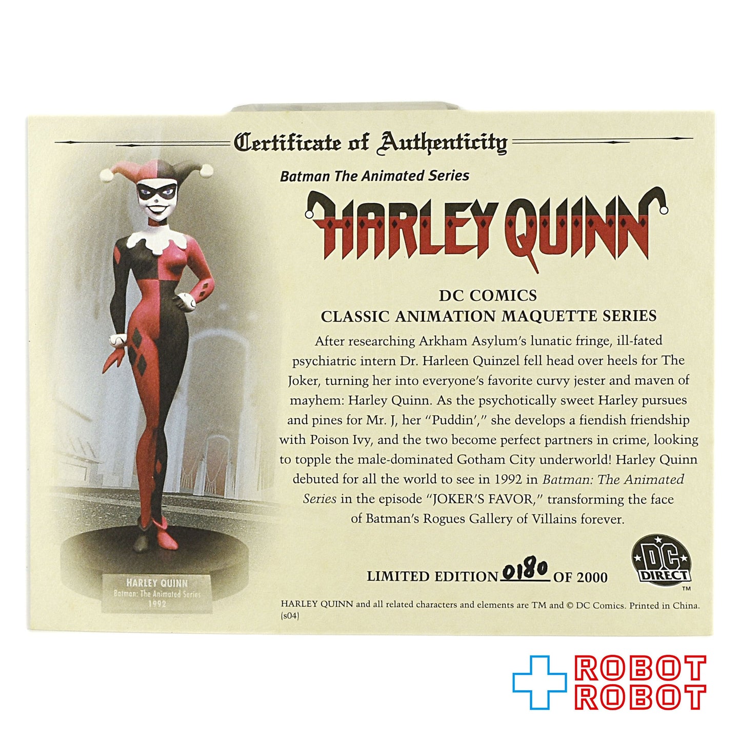 DCダイレクト クラシック・アニメーション ハーレイ・クイン バットマンシリーズ マケット スタチュー 箱入