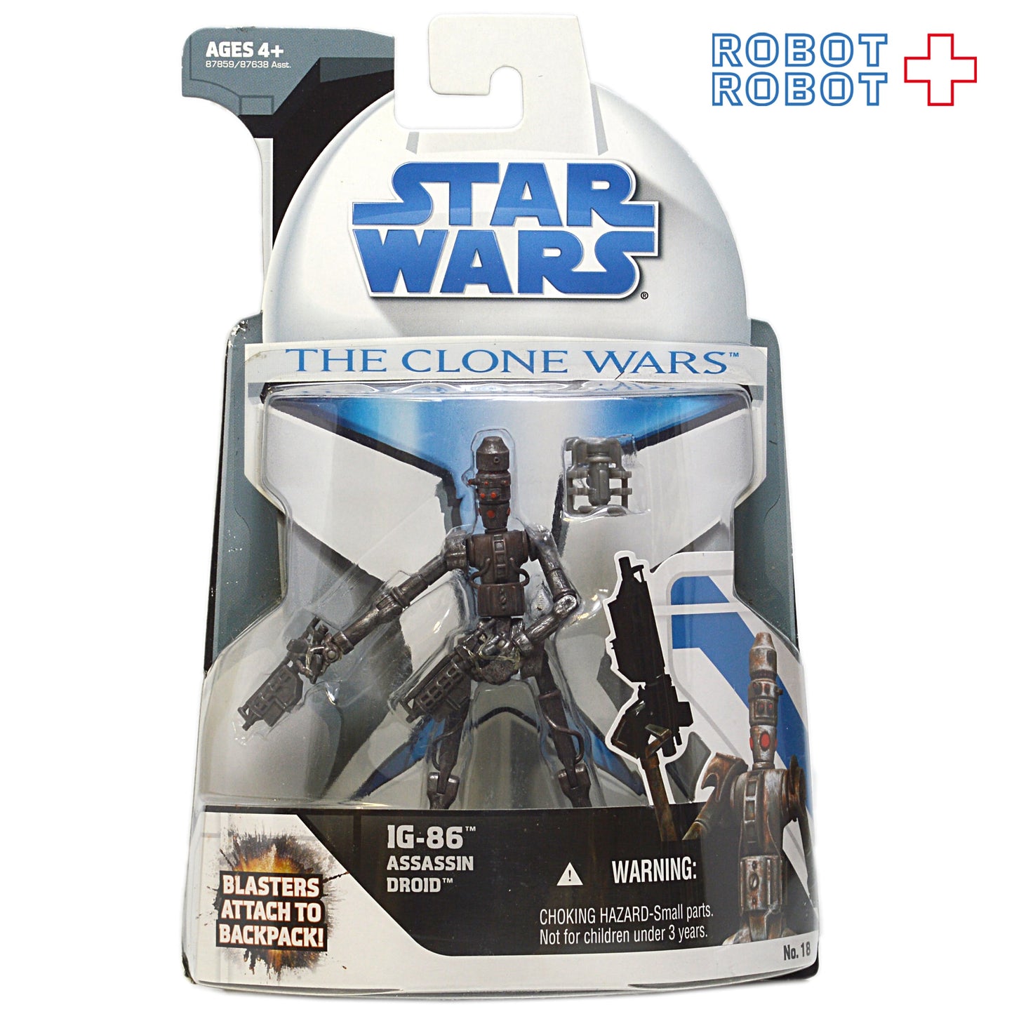 スター・ウォーズ CW2008 No18 IG-86 アサシンドロイド クローン・ウォーズ 3.75インチ アクションフィギュア 未開封