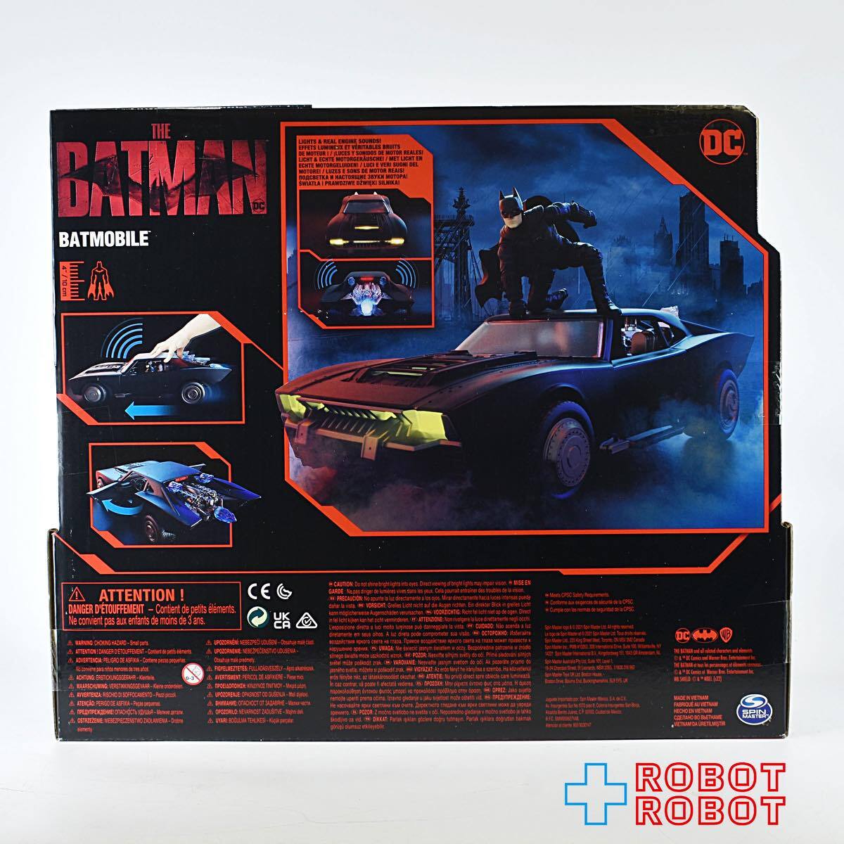 スピンマスター ザ・バットマン 4インチ バットマン & バットモービル US版 未開封