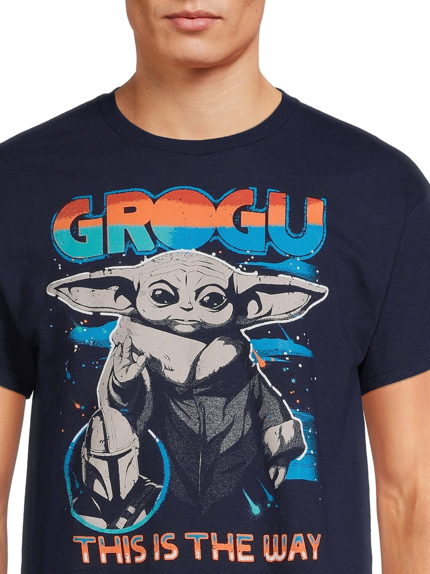 スターウォーズ Tシャツ Star Wars Men's & Big Men's Retro Vintage Grogu Graphic Tees