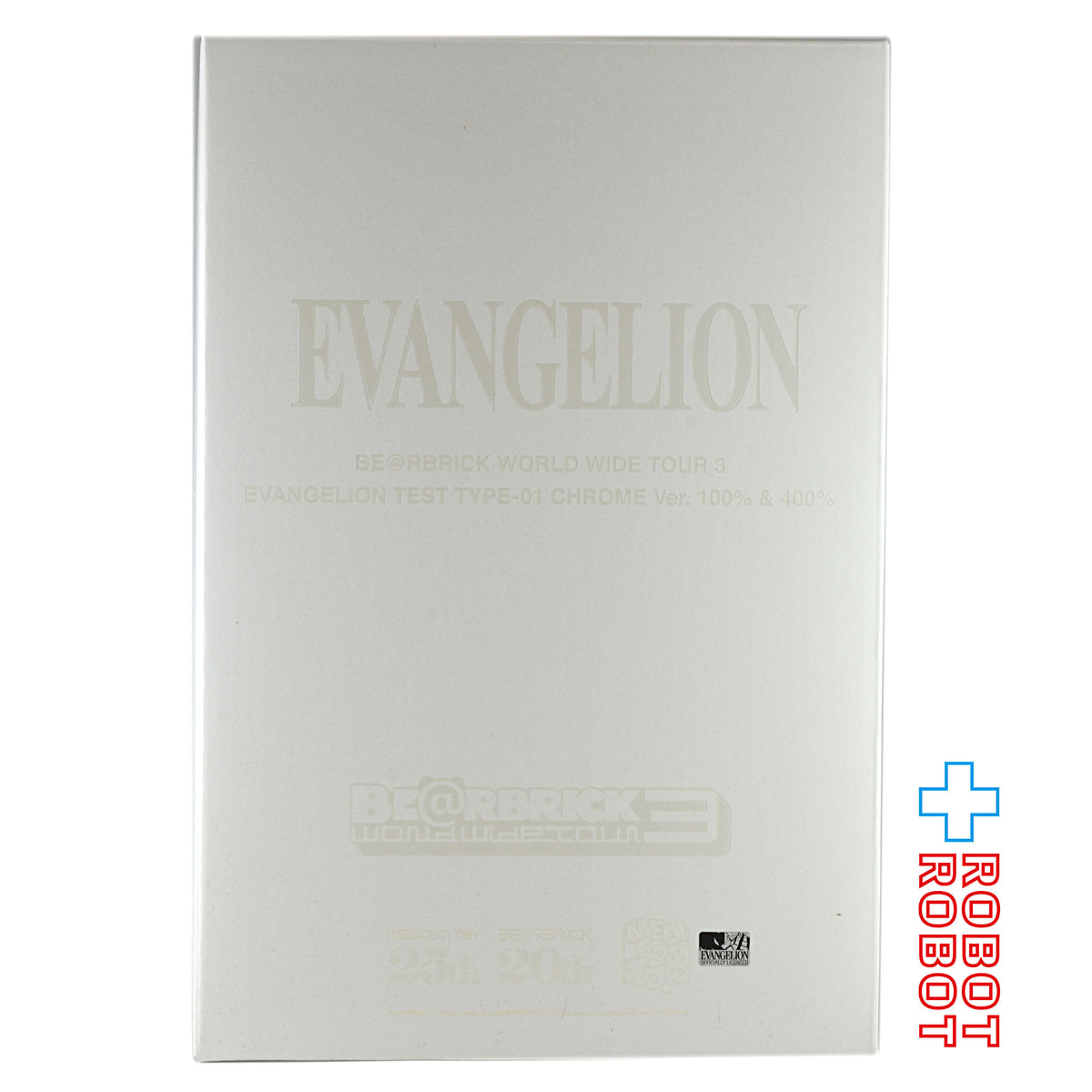 メディコム ベアブリック WORLD WIDE TOUR 3 開催記念商品 エヴァンゲリオン初号機 CHROME Ver.100% & 400% 未開封