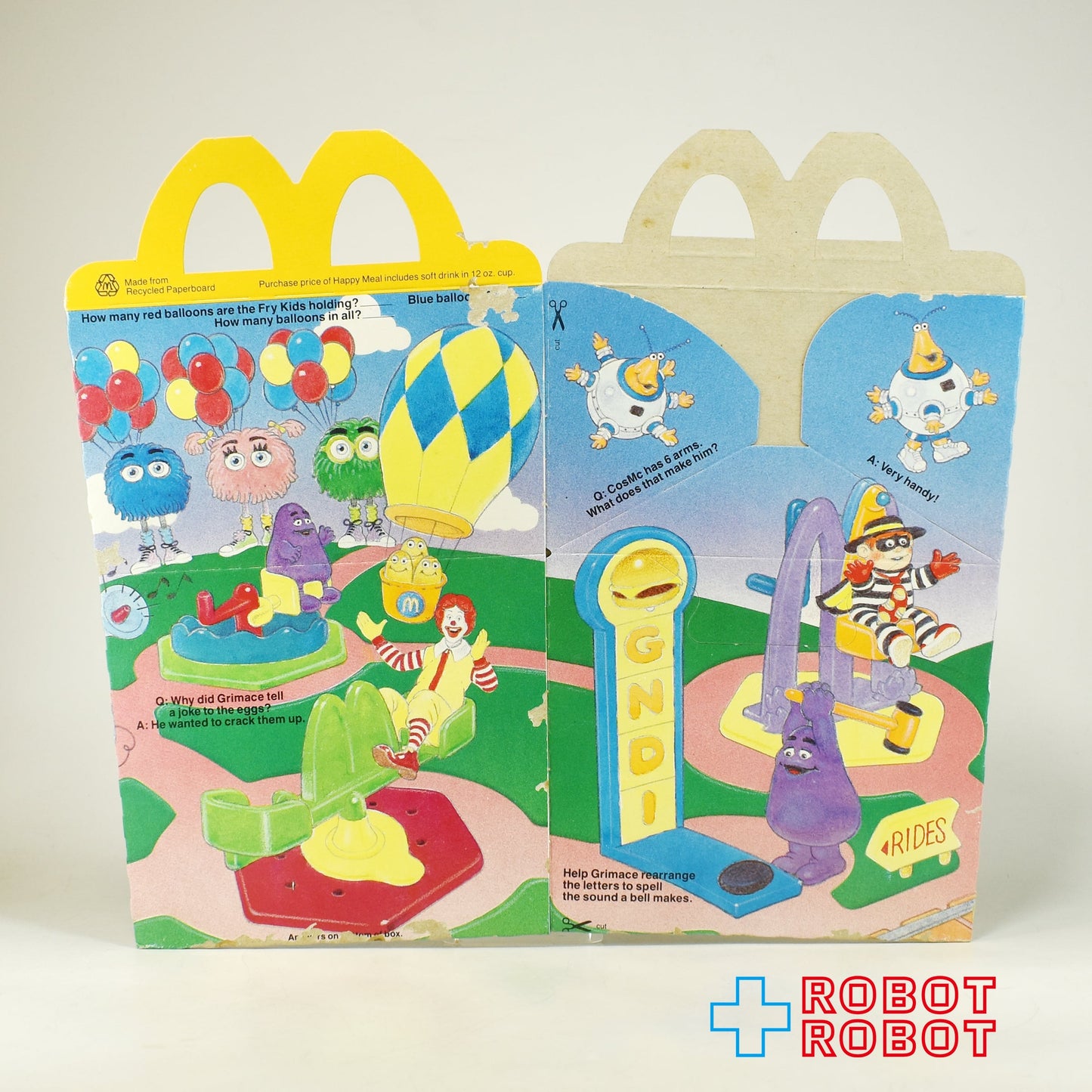 マクドナルド ハッピーセット空箱 カーニバル 1990
