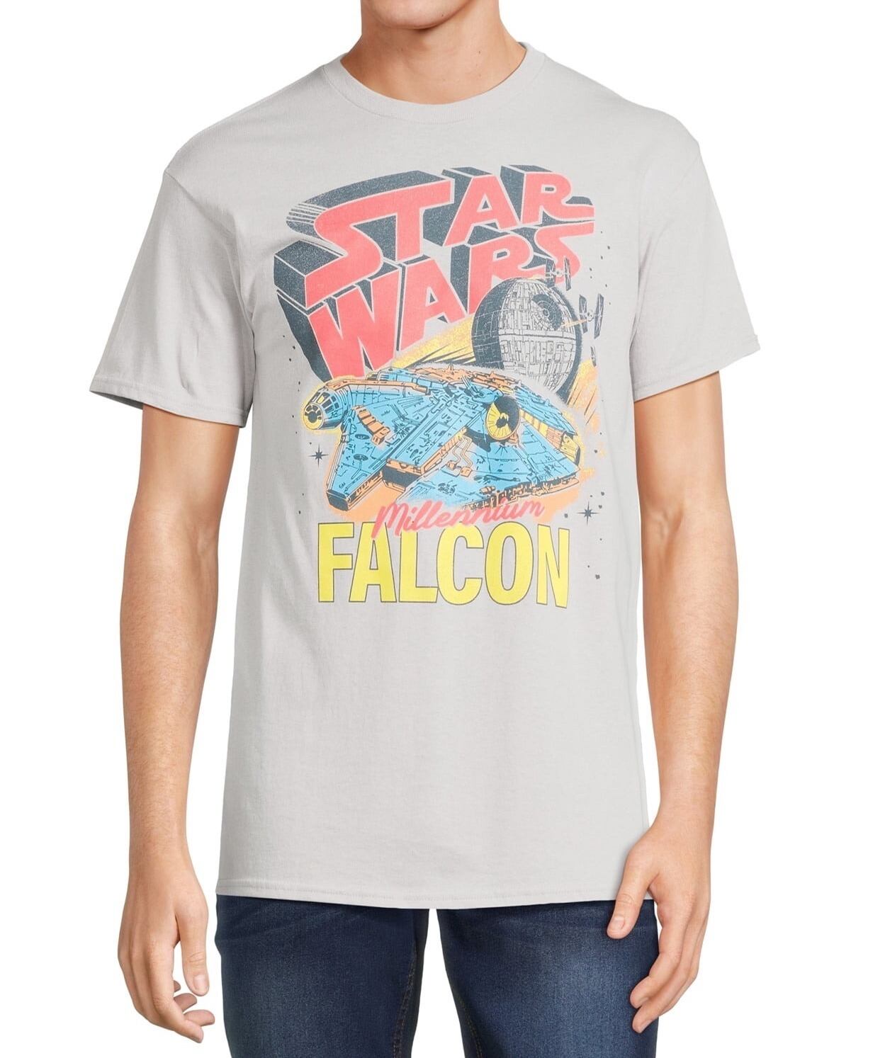 スターウォーズ Tシャツ ミレニアム・ファルコン グラフィックプリント 