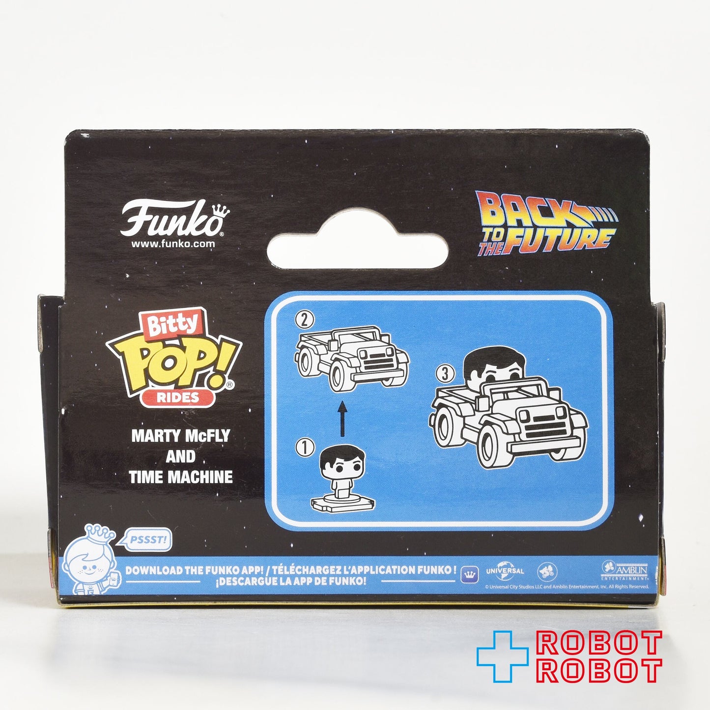 ファンコ ビティ POP! ライド バック・トゥ・ザ・フューチャー マーティ・マクフライ & タイムマシーン ミニフィギュア 箱入