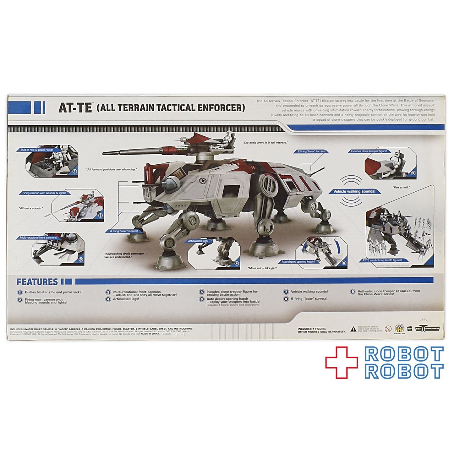 スター・ウォーズ AT-TE 全地形対応戦術攻撃兵器 クローン・ウォーズ アクションフィギュア 未開封箱入