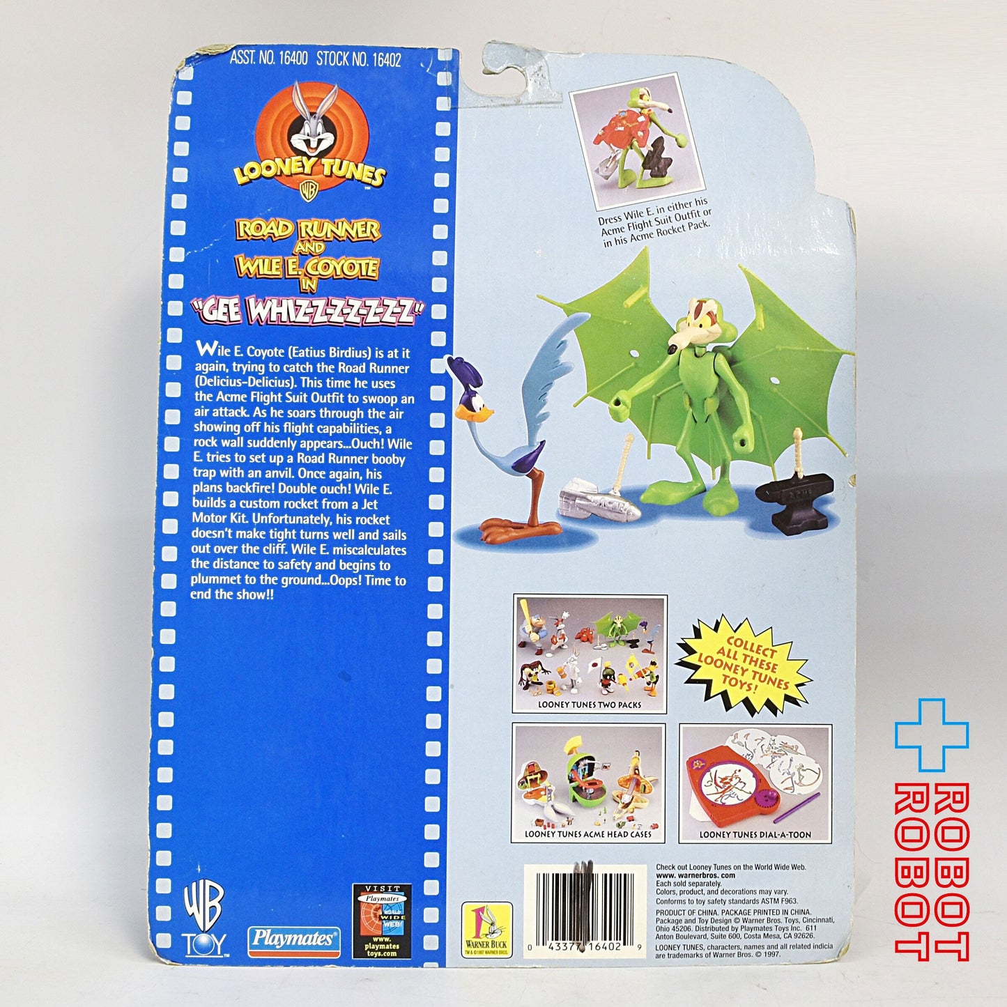 ルーニー・テューンズ ロードランナー&ワイリー・コヨーテ アクションフィギュア (プレイメイツ社1997) 未開封