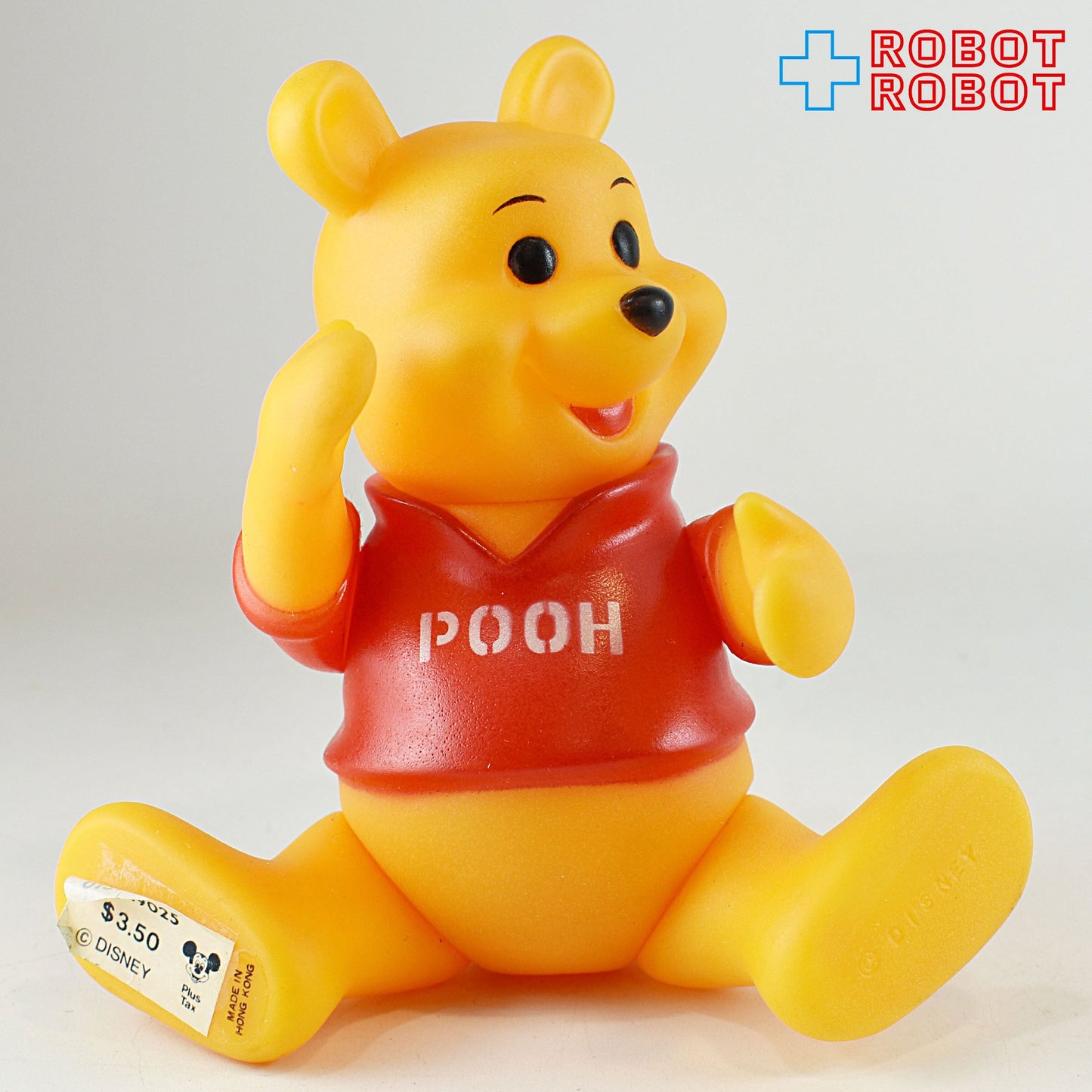 ディズニー くまのプーさん 関節可動 ラバードール ソフビ 香港 紙タグ付