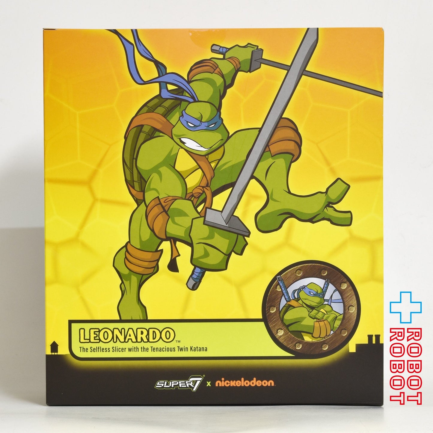 スーパー7 ティーンエイジ・ミュータント・ニンジャ・タートルズ アルティメット レオナルド (2003) 7インチ アクションフィギュア 未開封