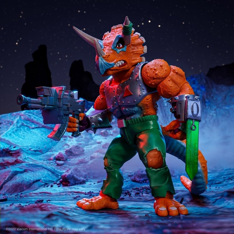 スーパー7 ティーンエイジ・ミュータント・ニンジャ・タートルズ アルティメット トリケラトン 8インチ アクションフィギュア 未開封