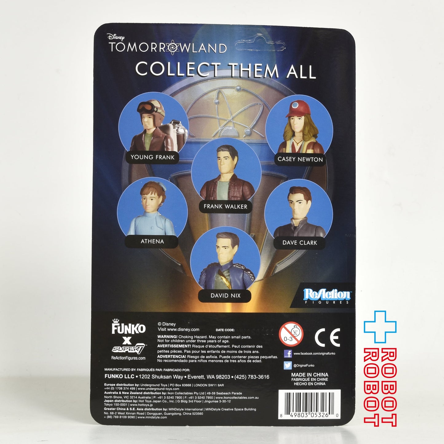 リ・アクション トゥモローランド フランク・ウォーカー 3.75インチ アクションフィギュア 未開封