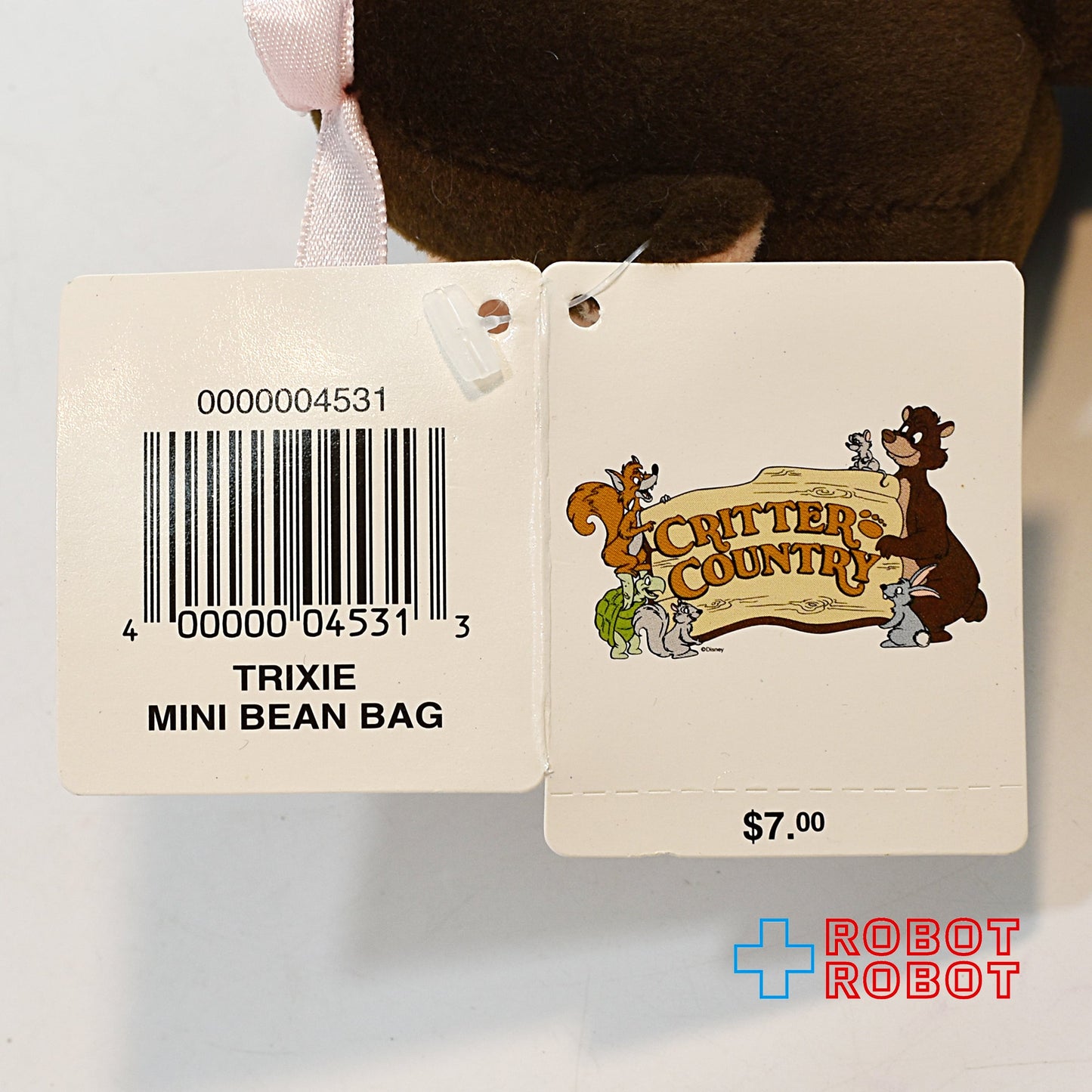 ディズニー クリッターカントリー トリクシー ミニビーンバッグぬいぐるみ人形 紙タグ付