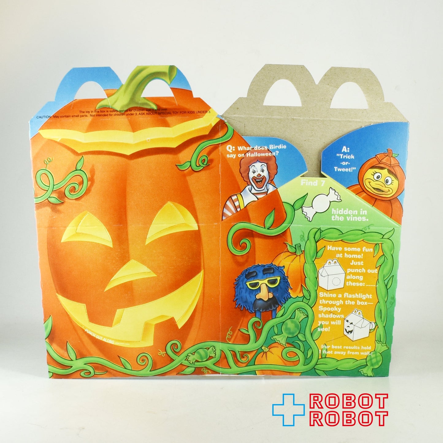 マクドナルド ハッピーセット空箱 ボックス ハロウィン バーディー・パンプキン 1995