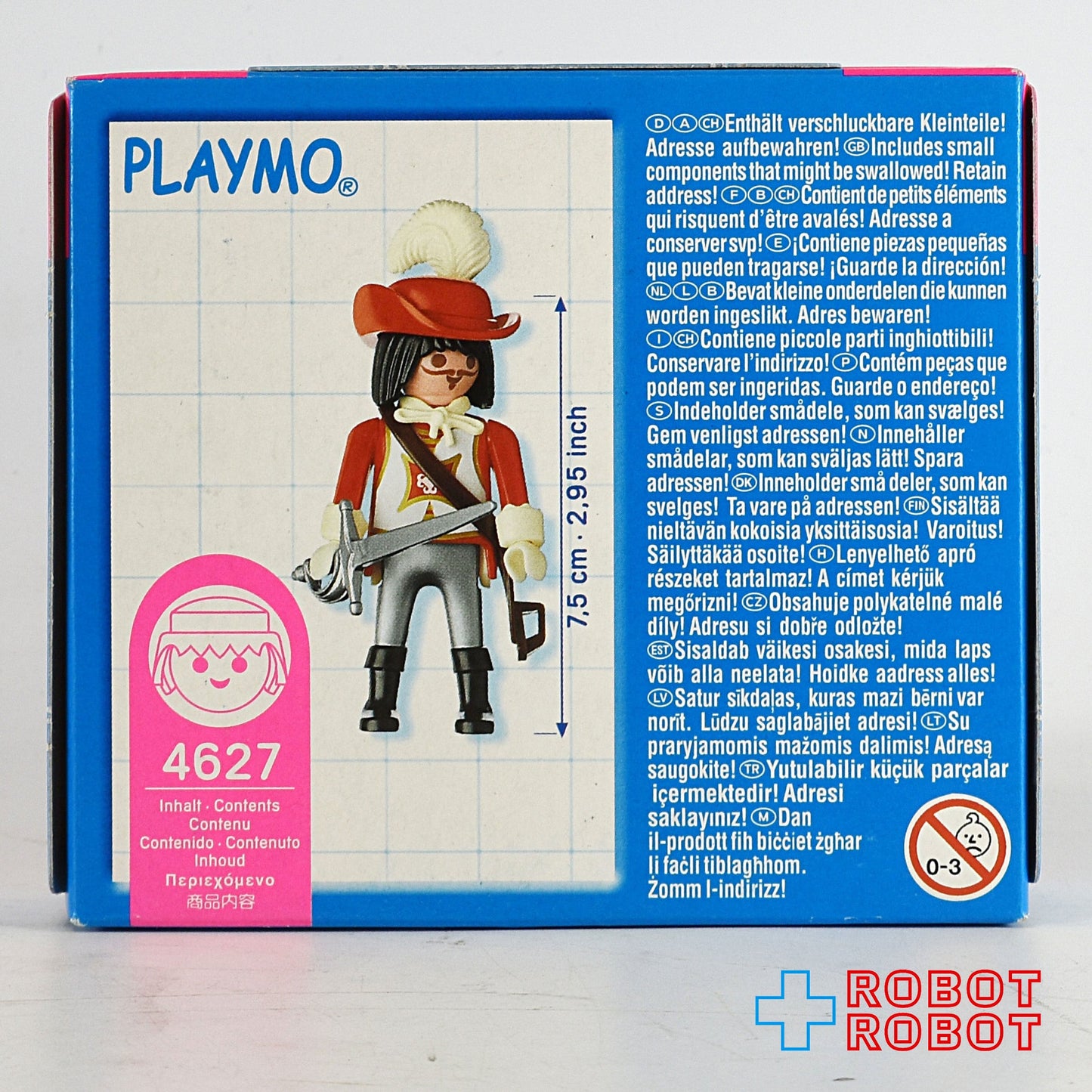 プレイモービル 4627 スペシャル 銃士 赤いマスケット銃兵士 箱入未開封