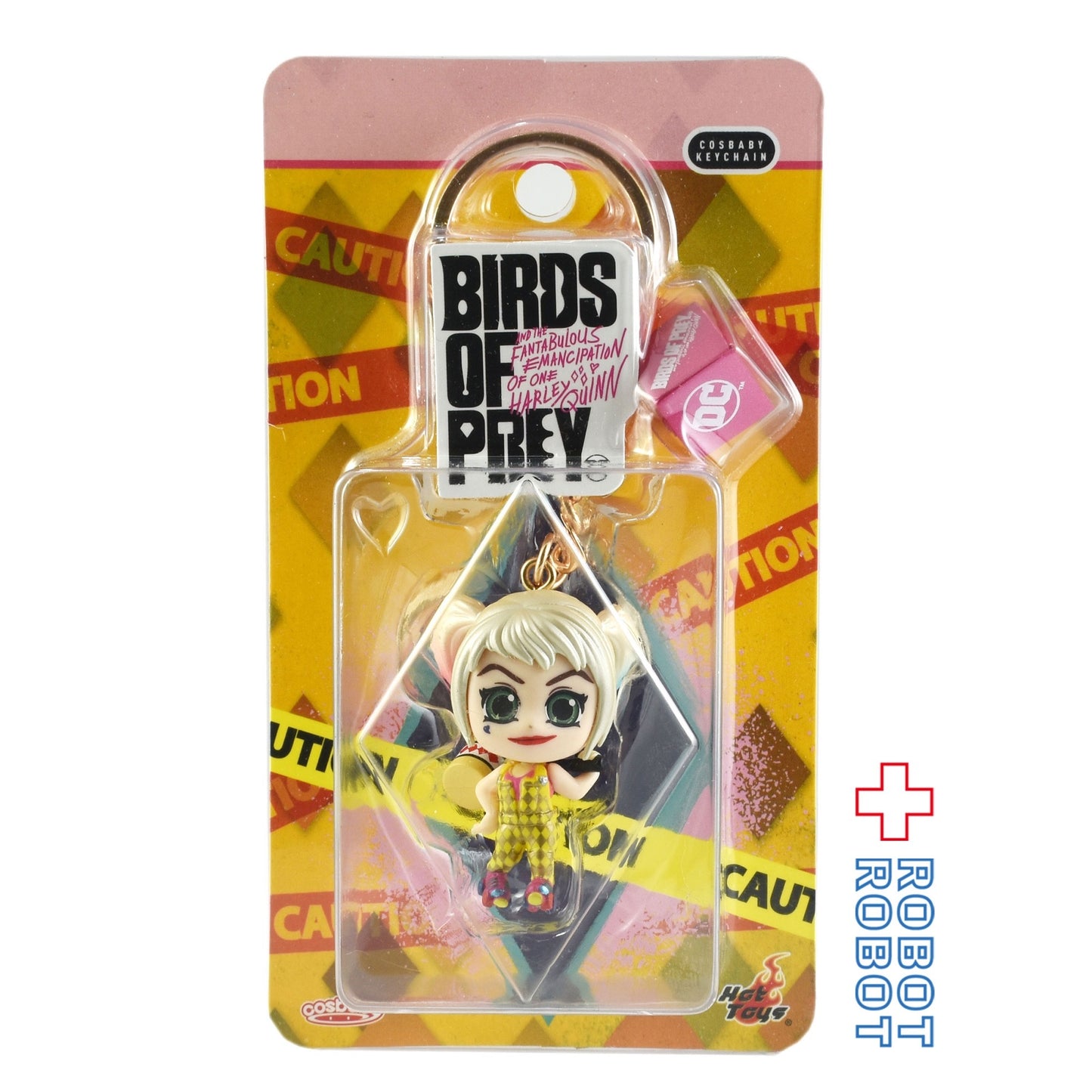 HOTTOYS コスベイビー DC ハーレイ・クインの華麗なる覚醒 ハーレイ・クイン キーチェン (ゴールド・サロペット版)