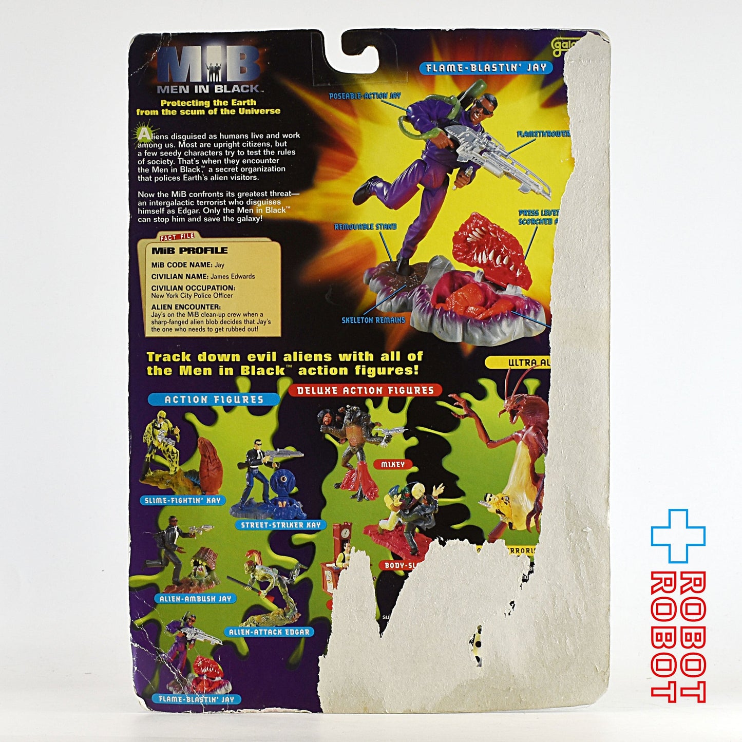 ガルーブ MIB メン・イン・ブラック フレイム ブラスター ジェイ アクションフィギュア 1997 未開封