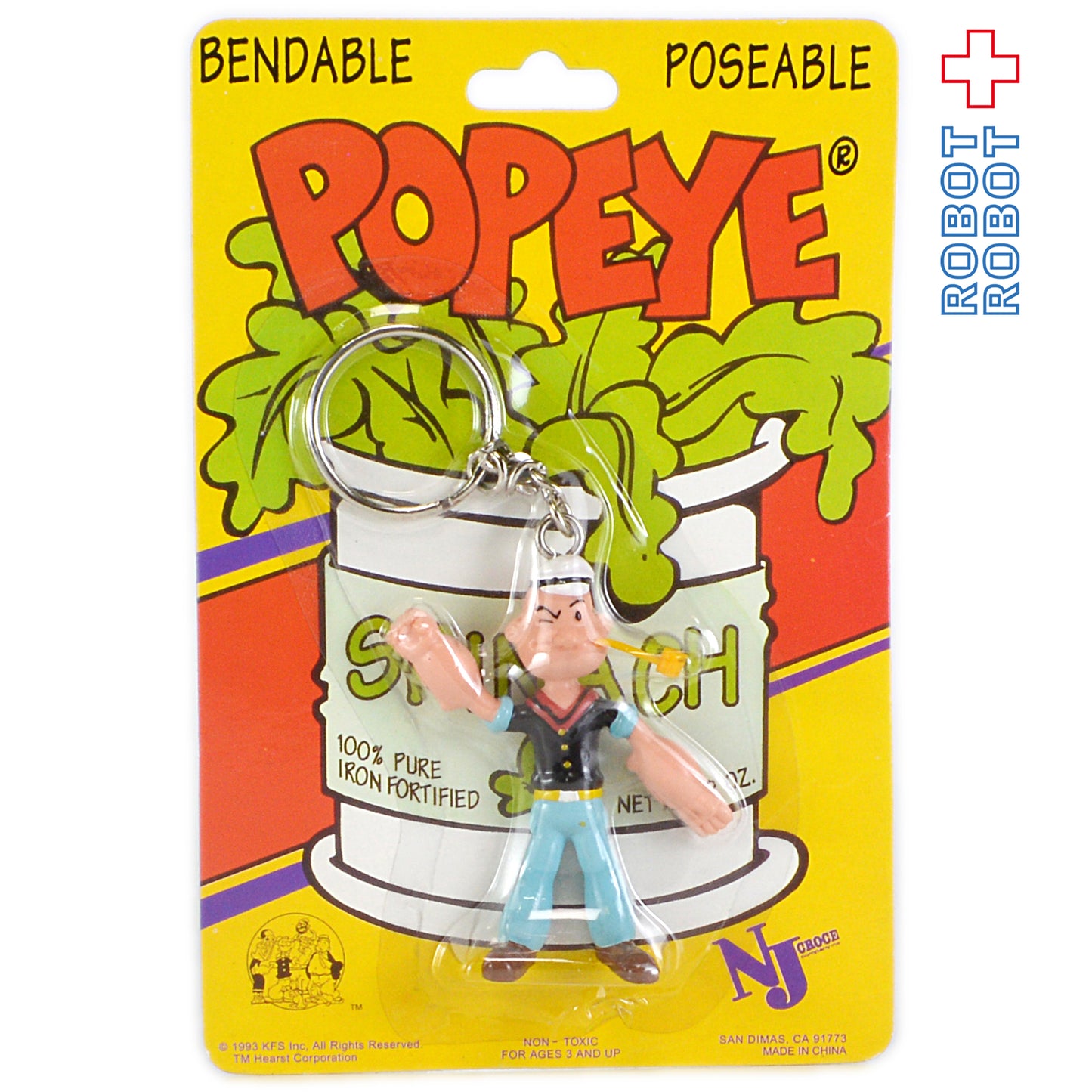 ポパイ くねくね人形 キーホルダー 未開封