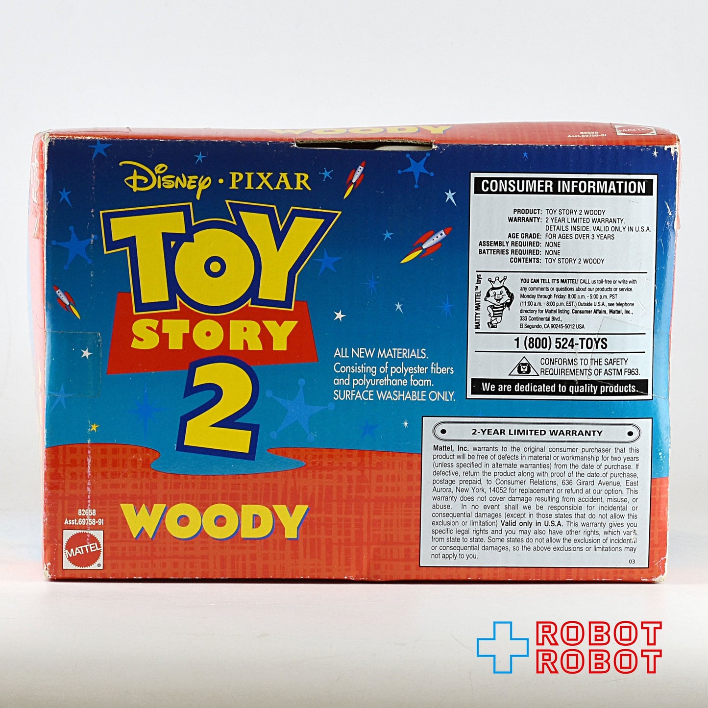 マテル トイストーリー2 ウッディー ぬいぐるみ人形 箱入未開封