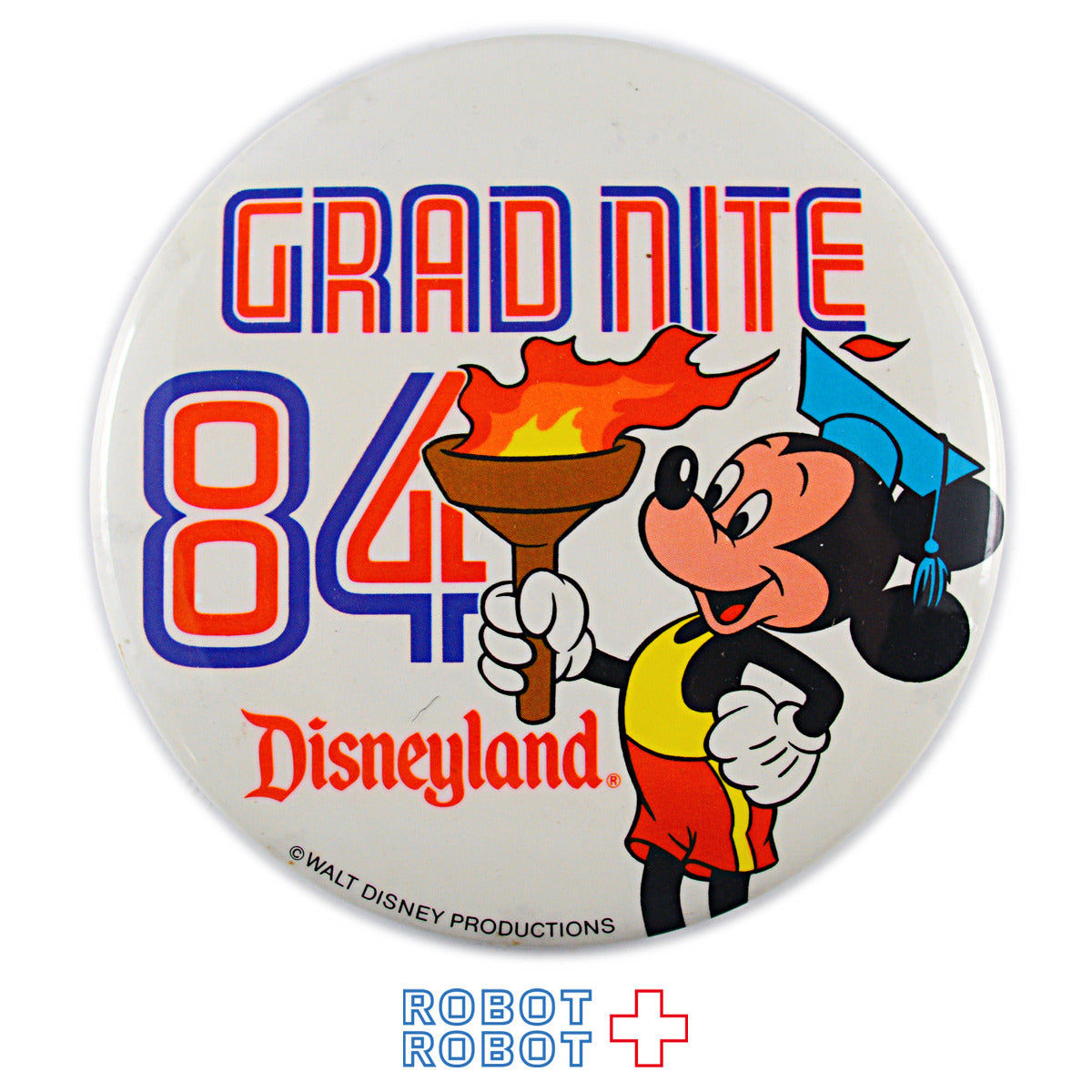 ディズニー缶バッジ ディズニーランド グラッドナイト84 ミッキー