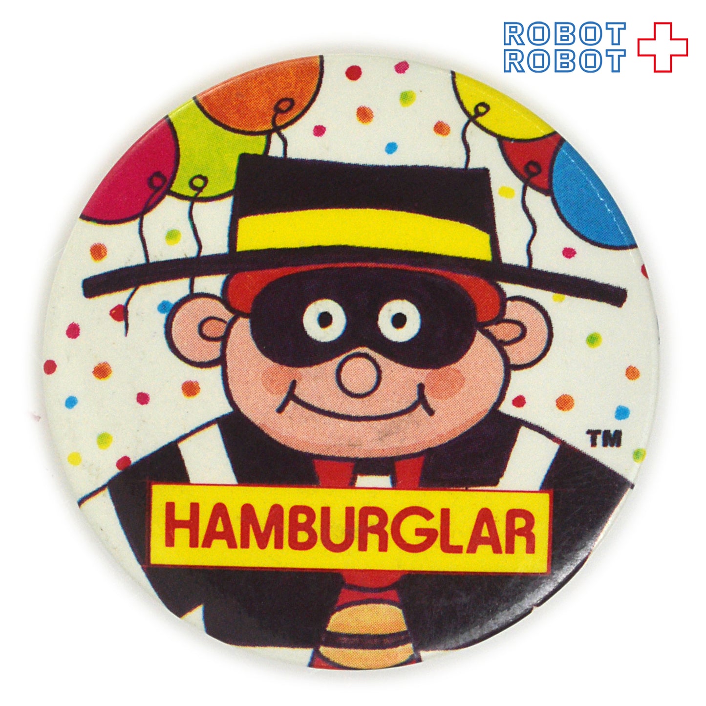 マクドナルド 缶バッジ ハンバーグラーと風船