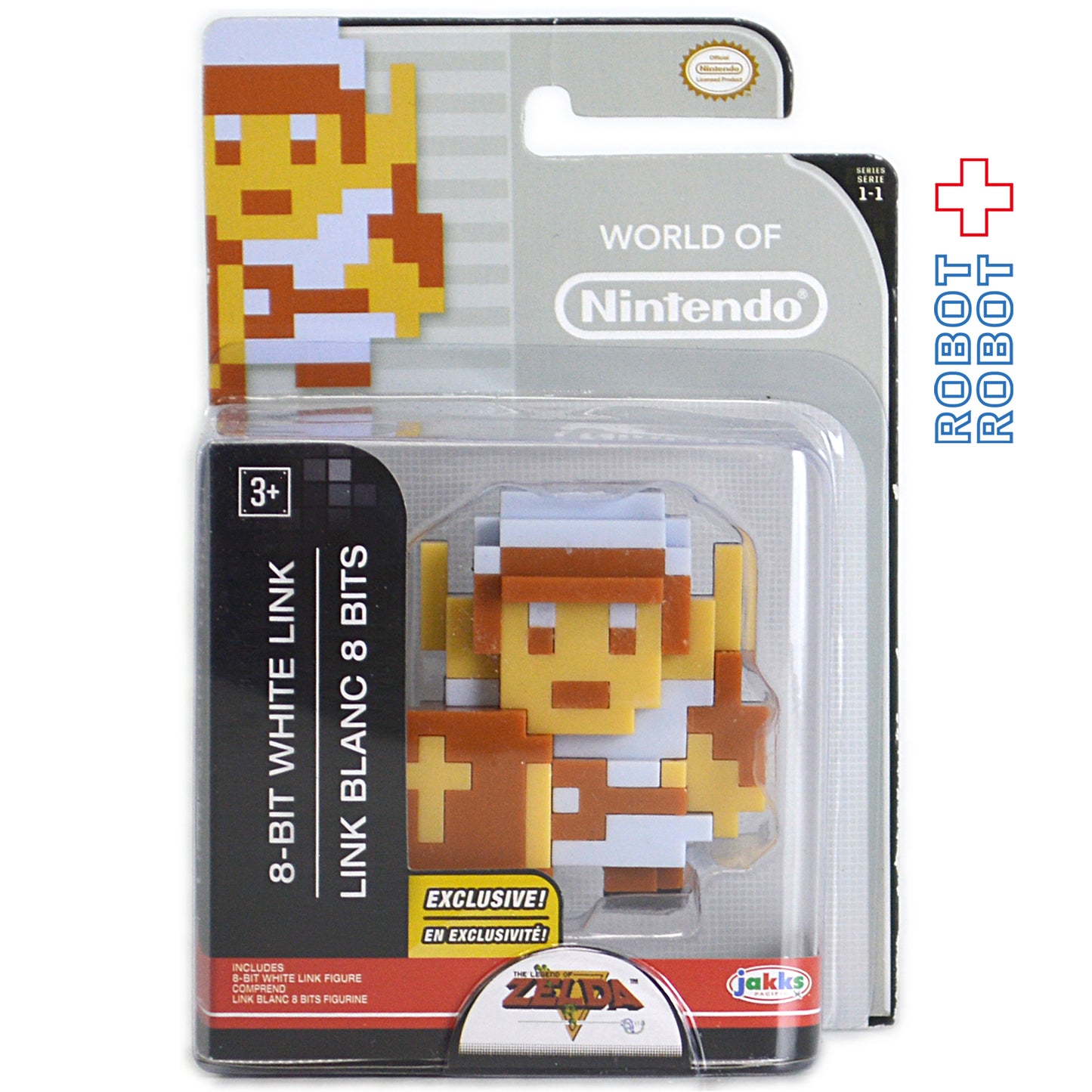 ワールドオブニンテンドー ゼルダ 8ビットホワイトリンク 2.5インチアクションフィギュア