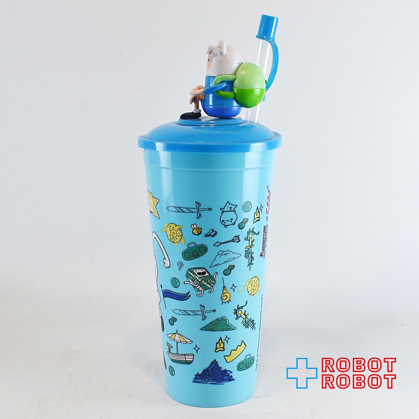 アドベンチャータイム フィン フィギュア付きドリンクカップ