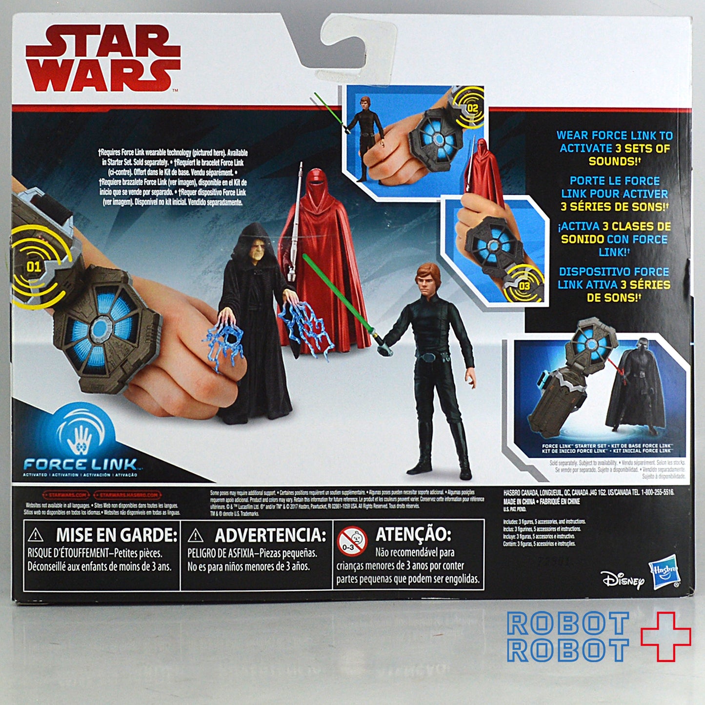 スター・ウォーズ フォースリンク ターゲット限定 3パック パルパタイン/ルーク/ロイヤル・ガード