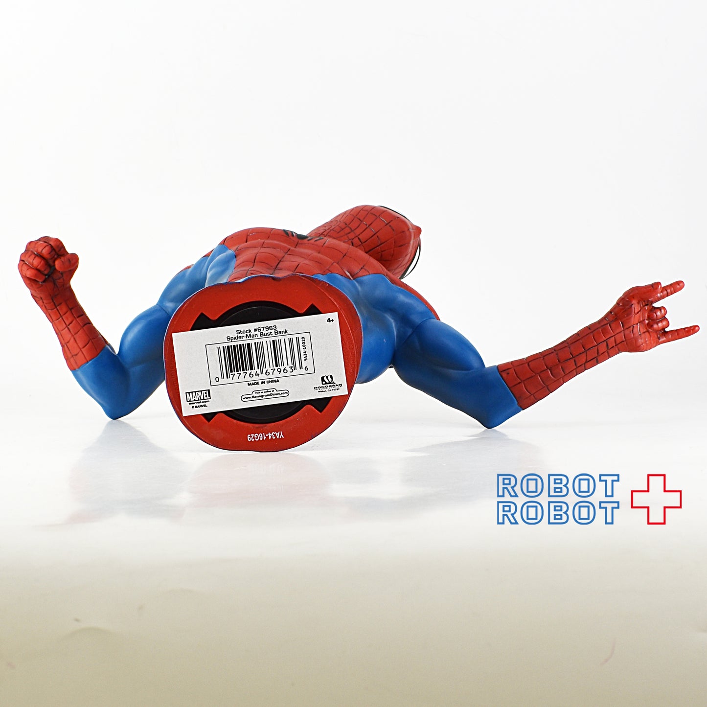 スパイダーマン バスト ソフビ貯金箱