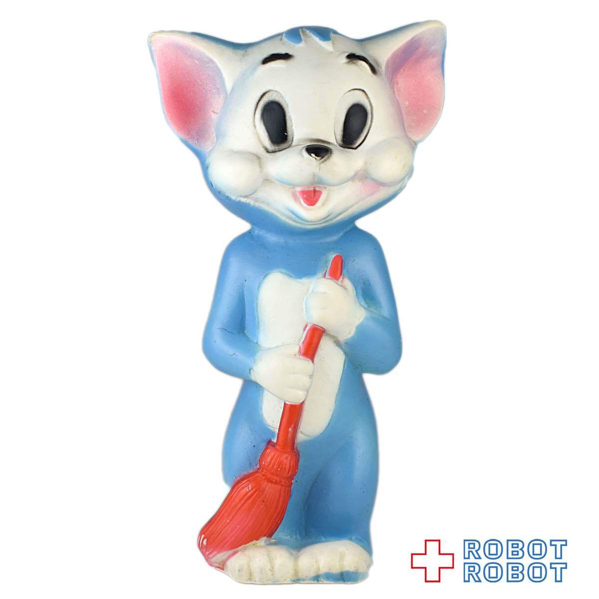 トム&ジェリー トムキャットお掃除 ソフビフィギュア