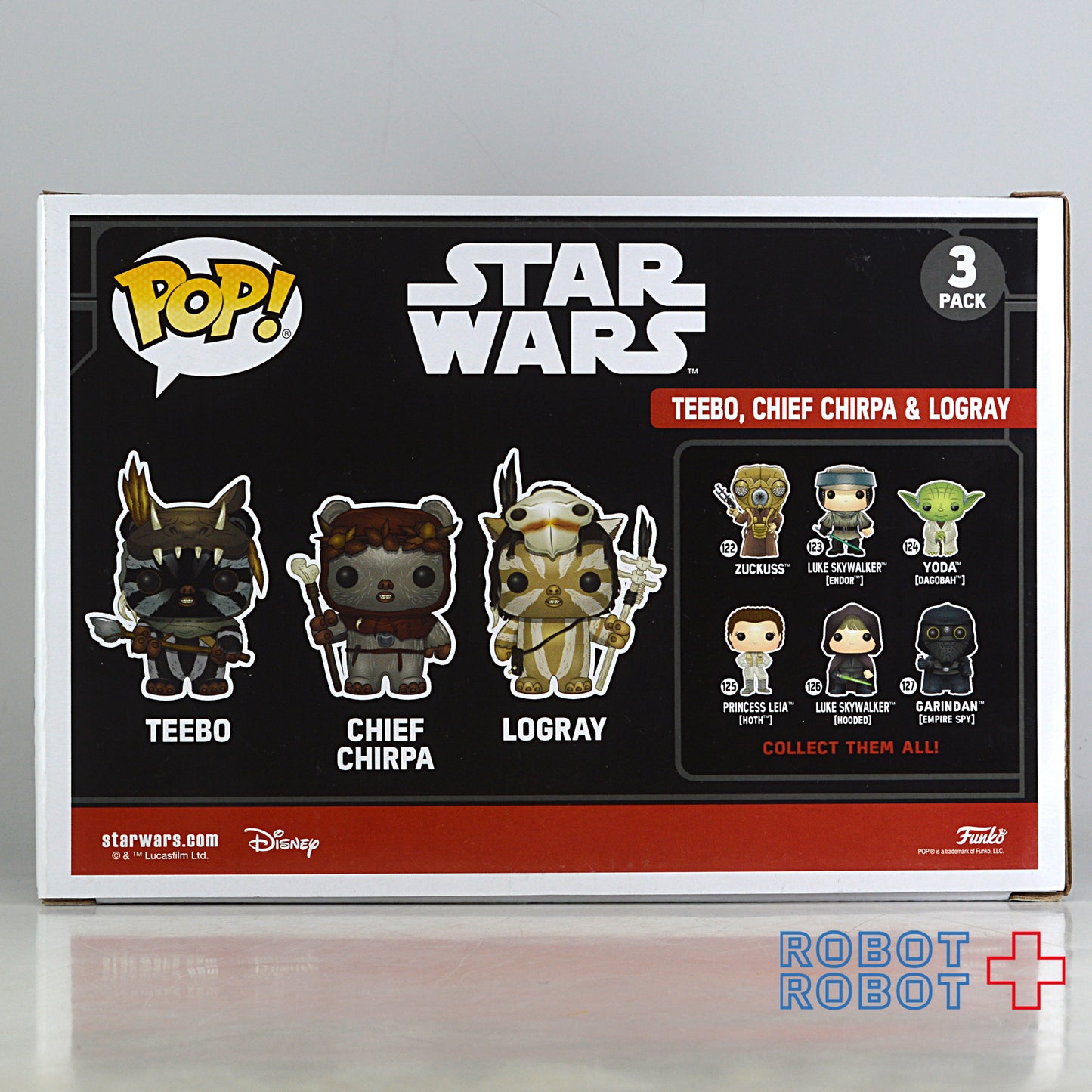 ファンコ POP スター・ウォーズ イウォーク3パック ティーボ/チャーパ酋長/ログレイ 限定品