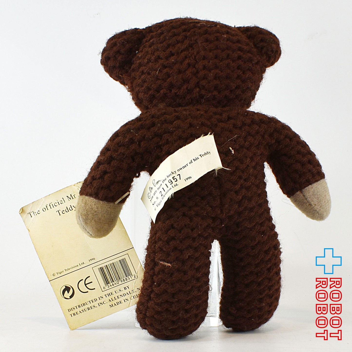 Mr.ビーン ミスタービーン テディベア 編みぐるみ ぬいぐるみ人形 18cm 紙タグ付