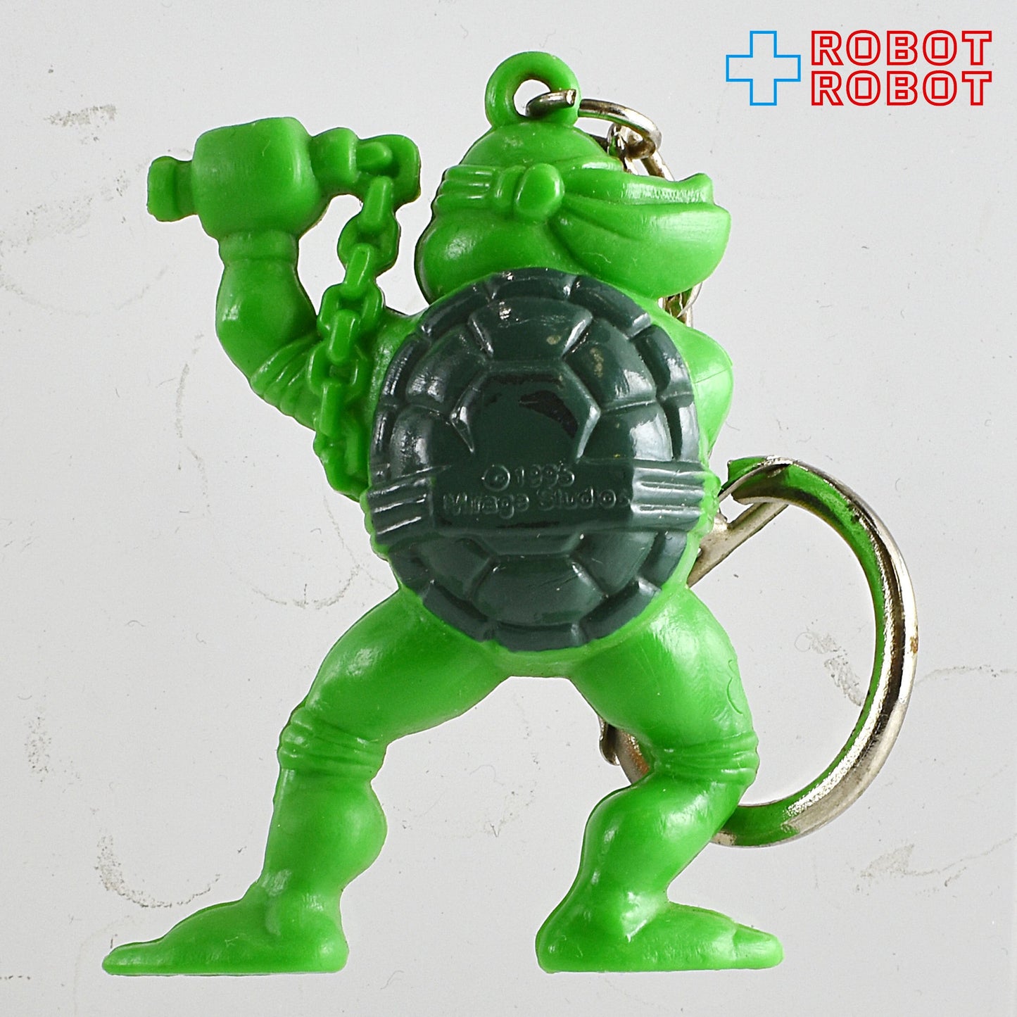 カバヤ タートルズ ミュータントホルダー ミケランジェロ ヌンチャク PVCフィギュア キーホルダー