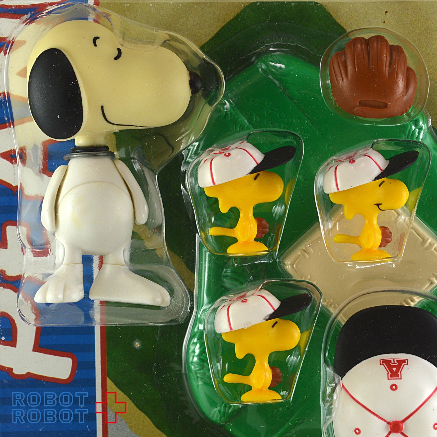 スヌーピー とウッドストック3匹 ベースボール 未開封