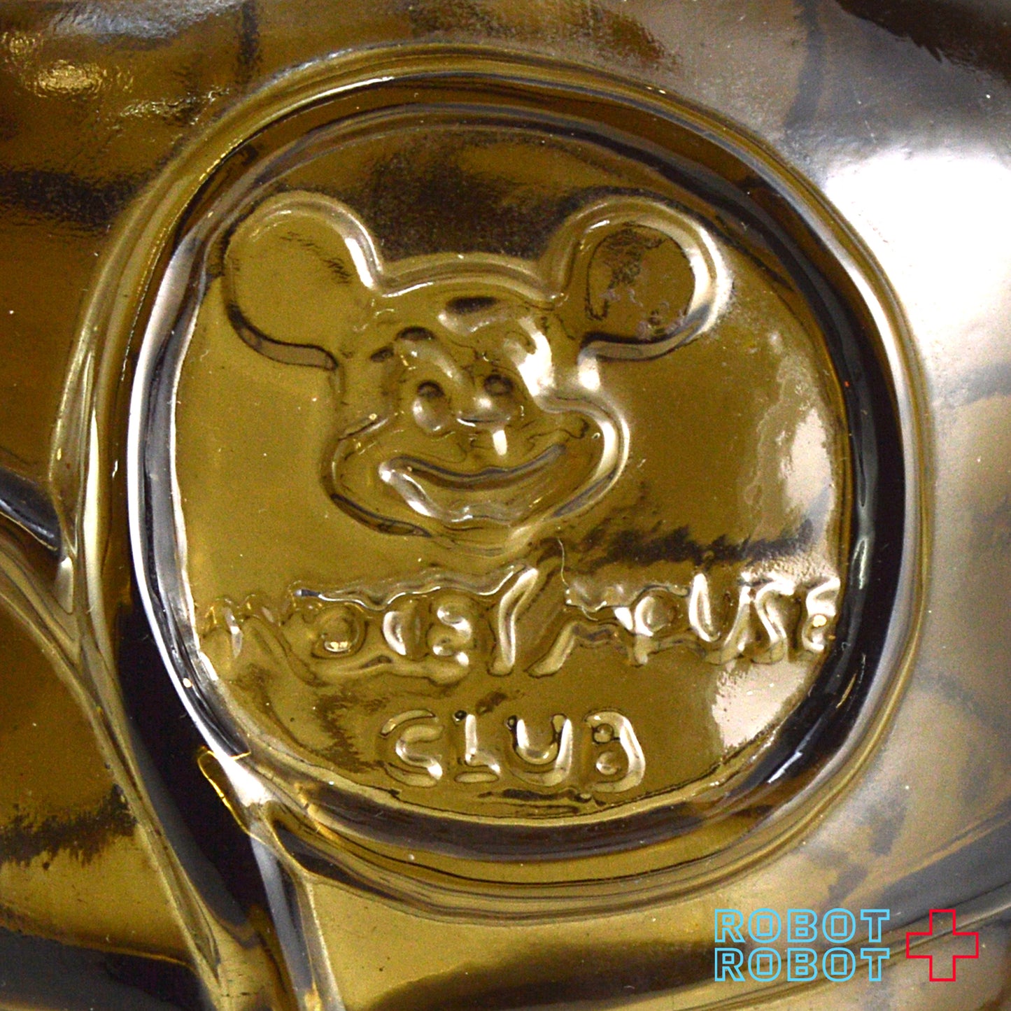 ディズニー ミッキーマウス・クラブ ガラス貯金箱 茶色