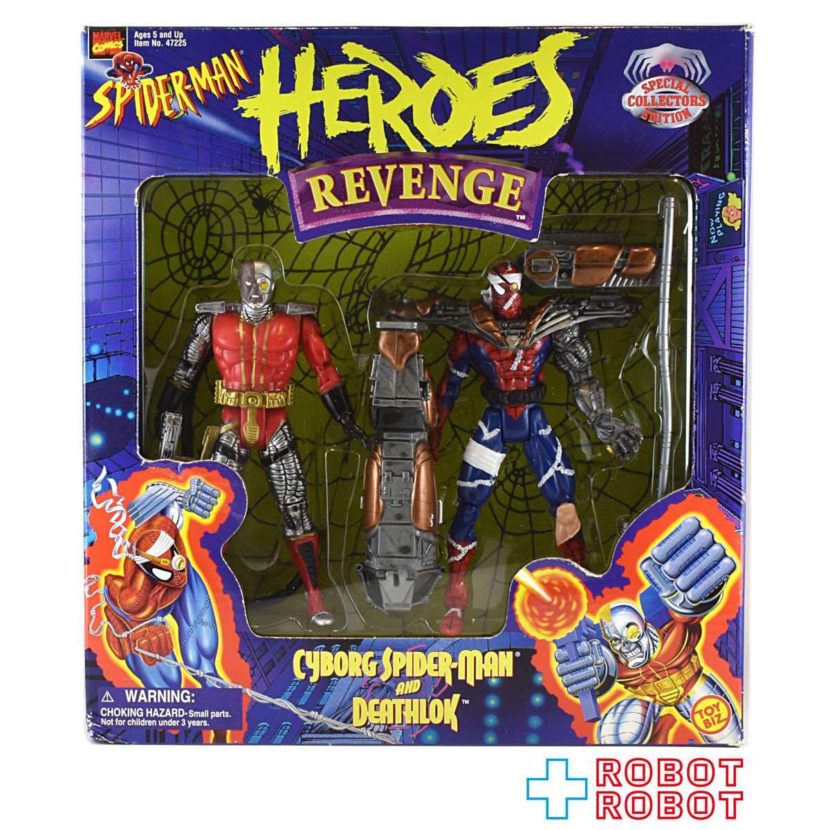 トイビズ スパイダーマン ヒーローズリベンジ サイボーグ・スパイダーマン&デスロック アクションフィギュア 箱入