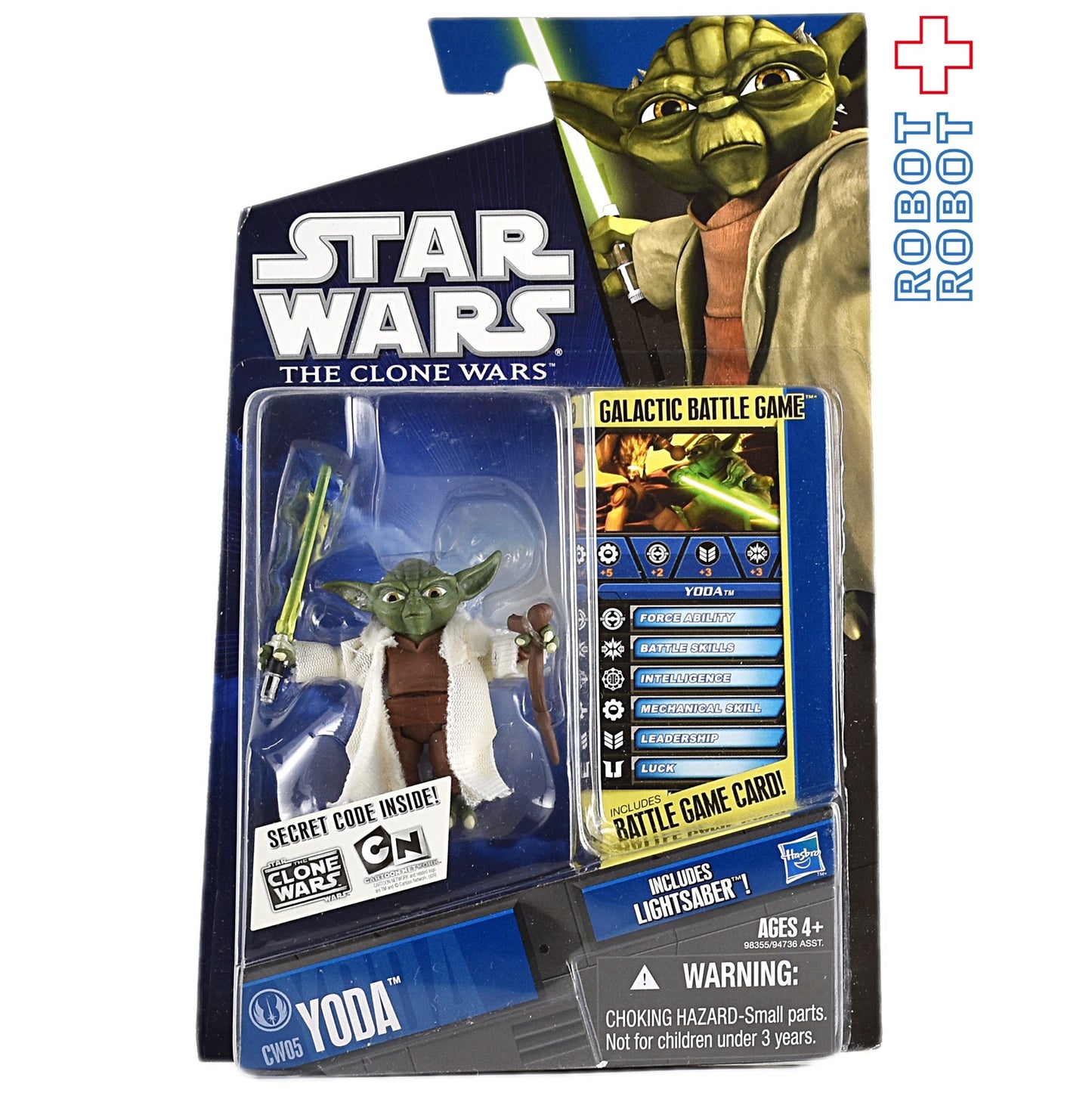 スター・ウォーズ 2012 クローンウォーズ CW05 ヨーダ アクションフィギュア US版 MOC ※難有り