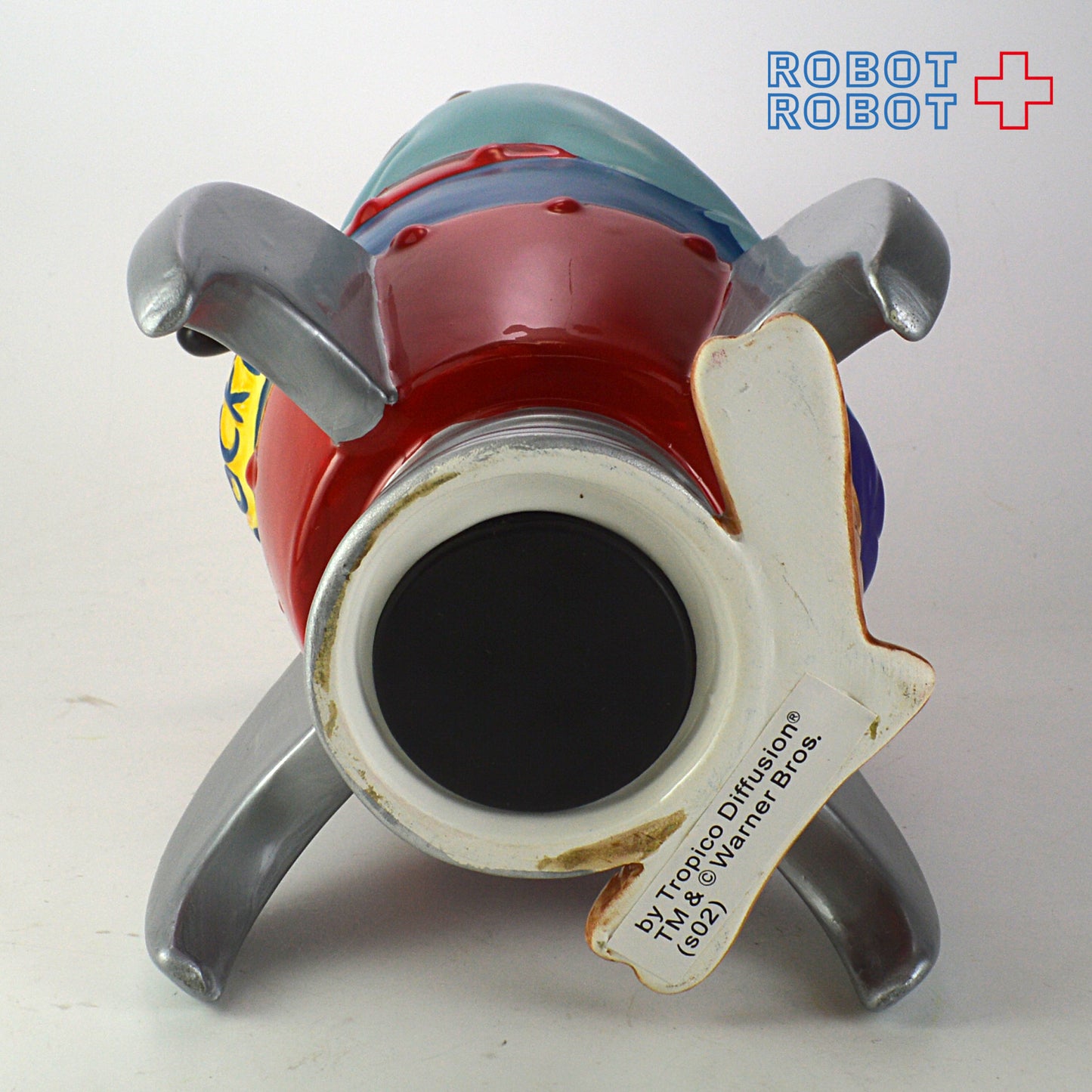 ロードランナー&ワイリー・コヨーテ 陶器貯金箱 アクメロケット