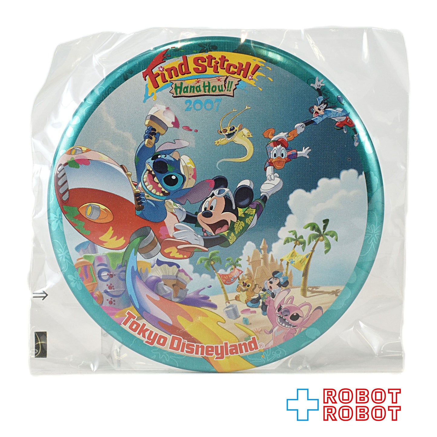 TDL 東京ディズニーランド リロ&スティッチのフリフリ大騒動 ~Find Stitch!~ 2007 缶バッジ