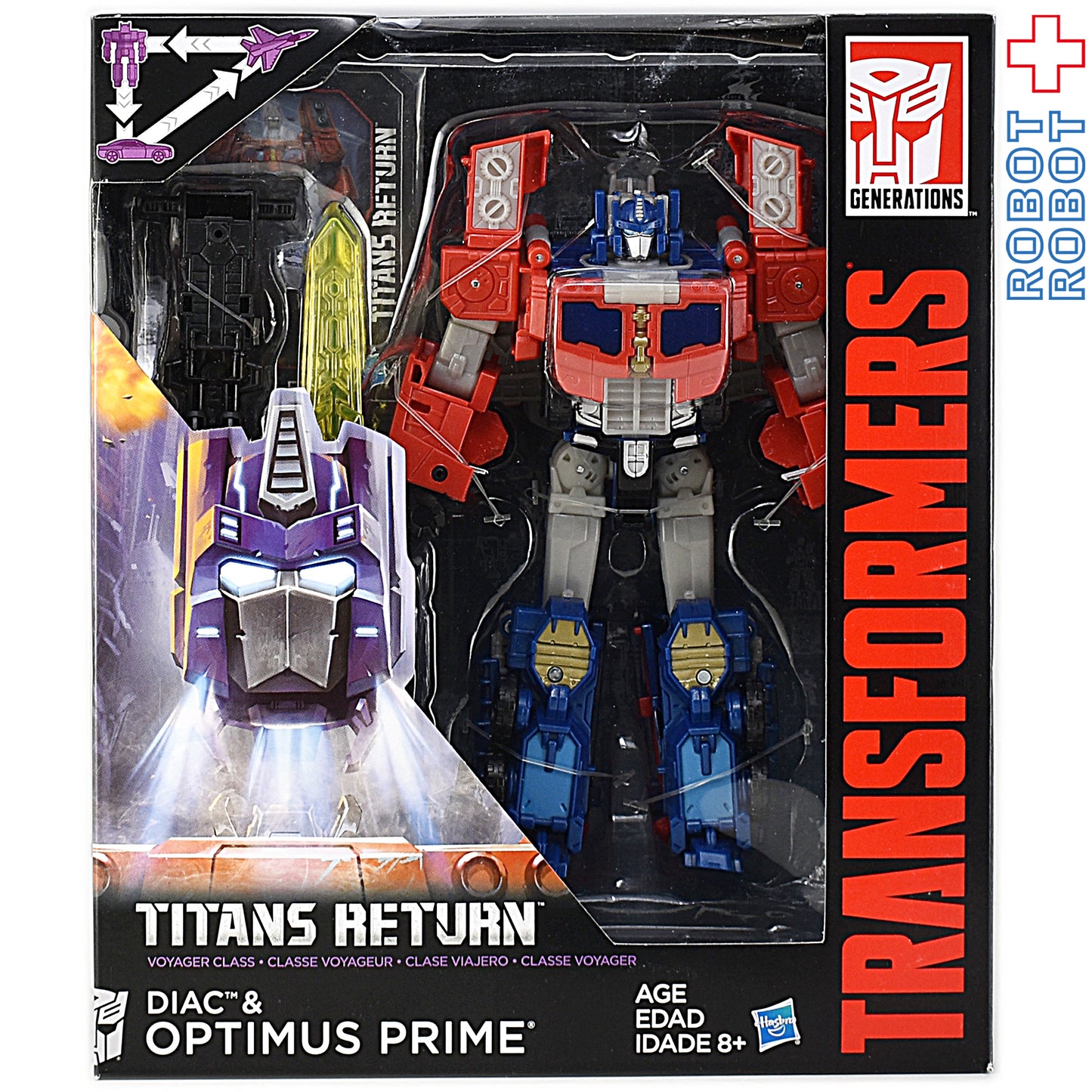 ハズブロ トランスフォーマー・ジェネレーションズ タイタンリターン ボイジャークラス ディアック&オプティマス・プライム