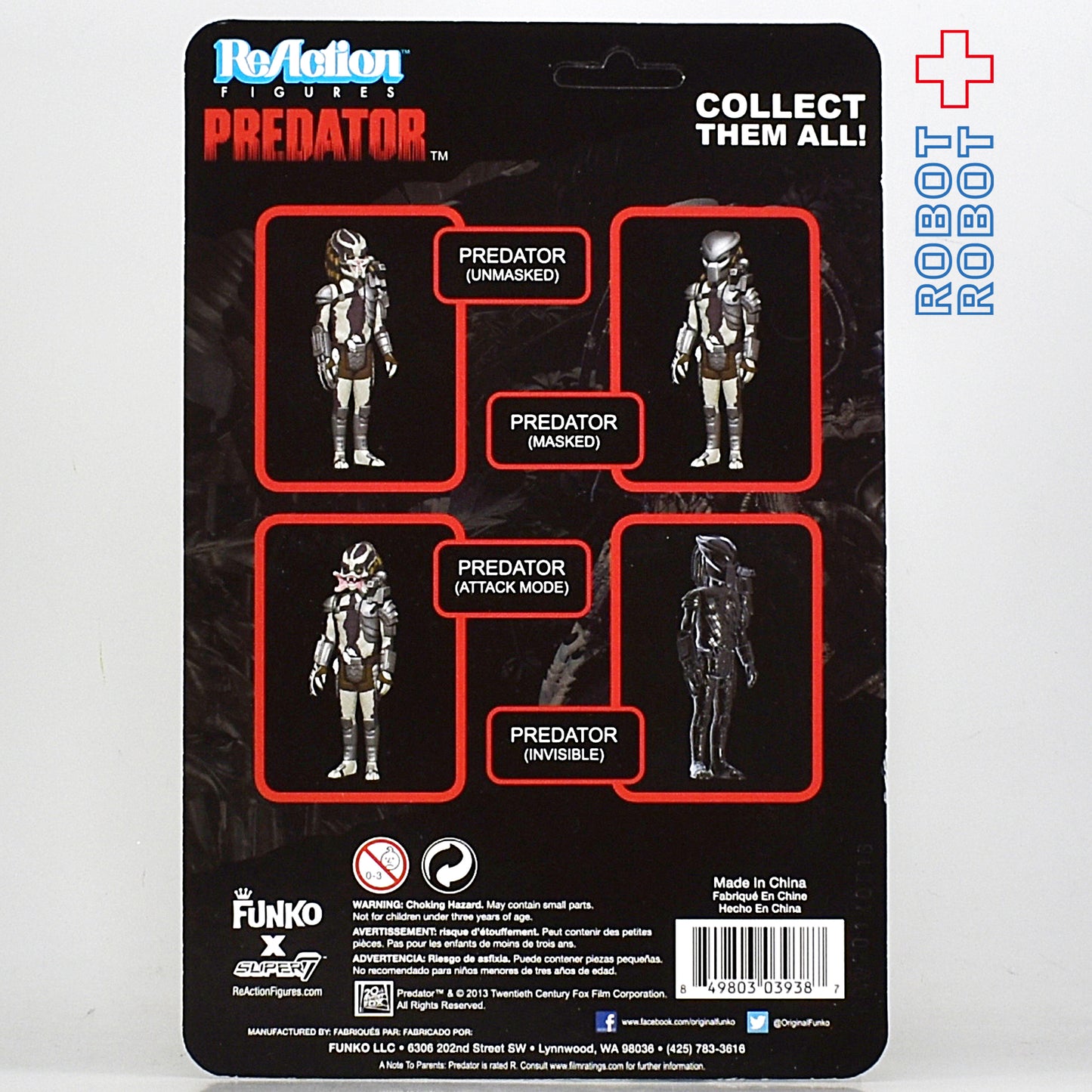 リ・アクション プレデター アンマスクド クローズマウス アクションフィギュア 未開封