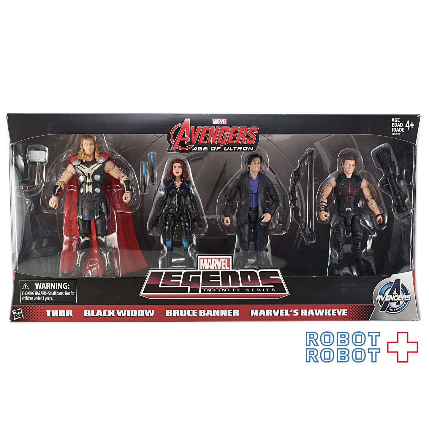 マーベルレジェンド インフィニットシリーズ ソー ブラックウィドウ ブルースバナー ホークアイ