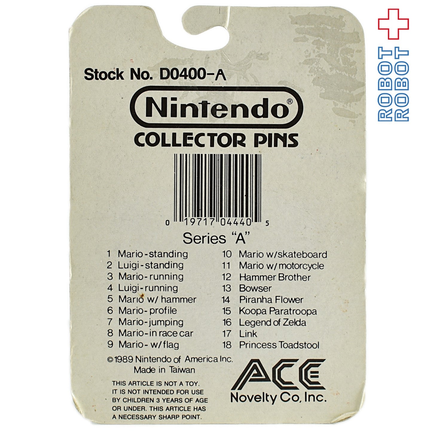 ACE ニンテンドー コレクター ピンズ マリオ ハンマー