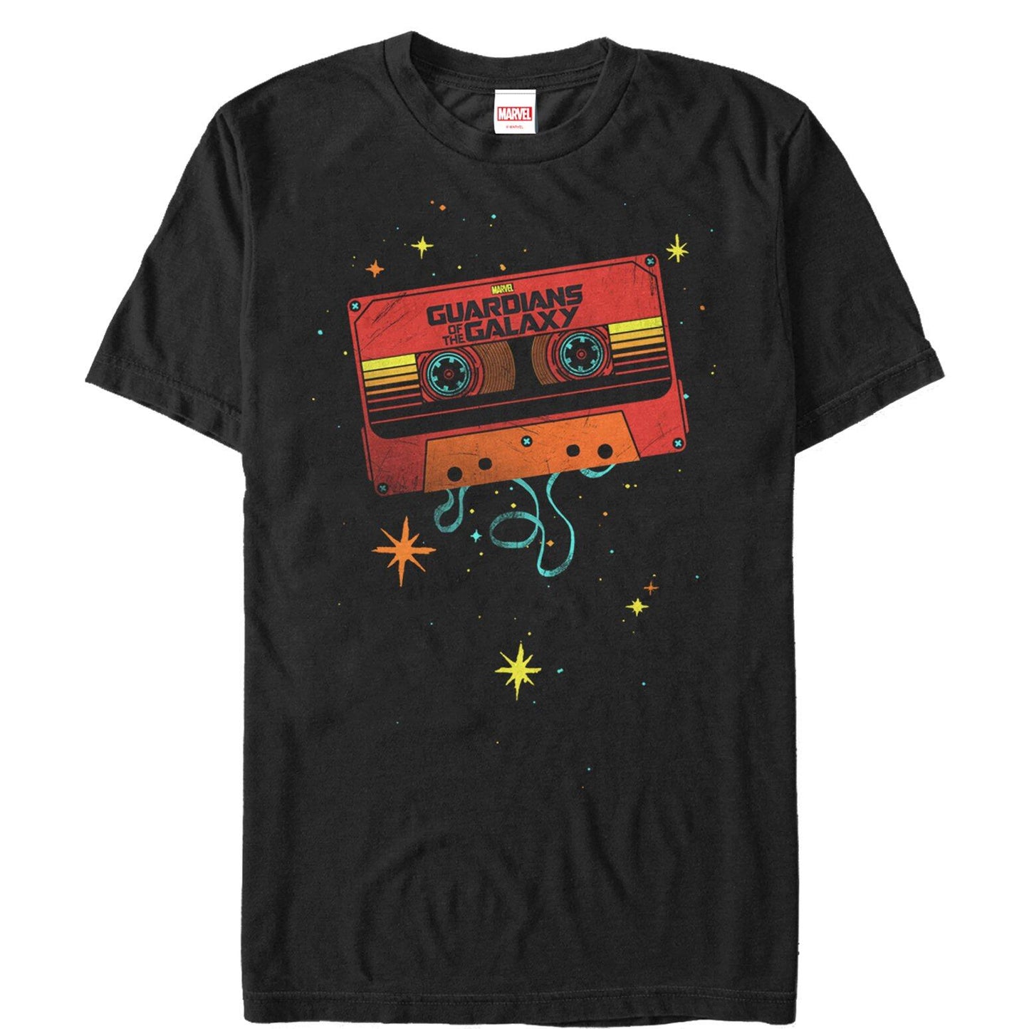 マーベル Tシャツ Marvel Guardians of the Galaxy Awesome Mix Tape Black