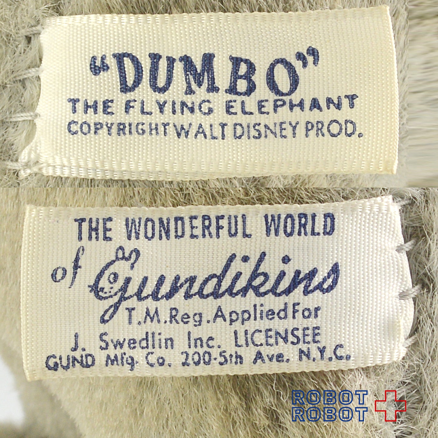 ガンド社 ガンディキンズ ダンボ ソフビ顔ぬいぐるみ