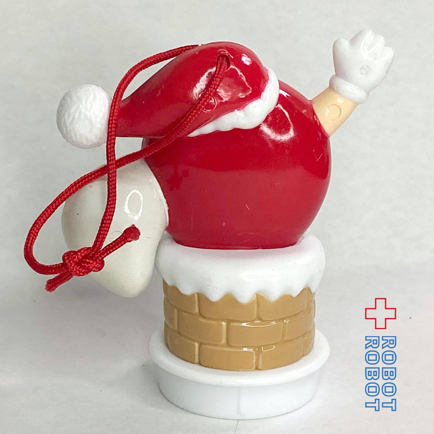M&M's 1993 レッド サンタクロース CHIMNEY WITH A BAG OF TOYS クリスマスオーナメント