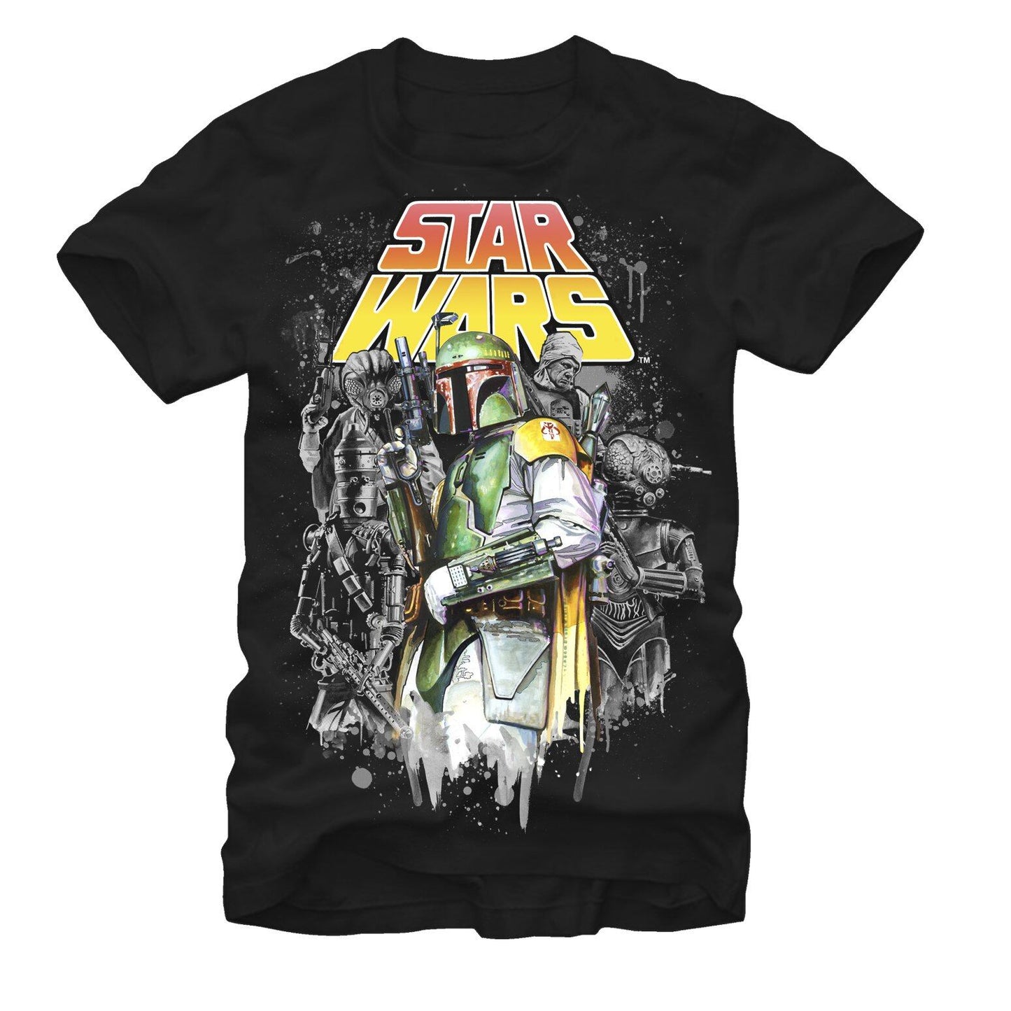 スター・ウォーズ Tシャツ Star Wars Boba Fett Bounty Hunter Black