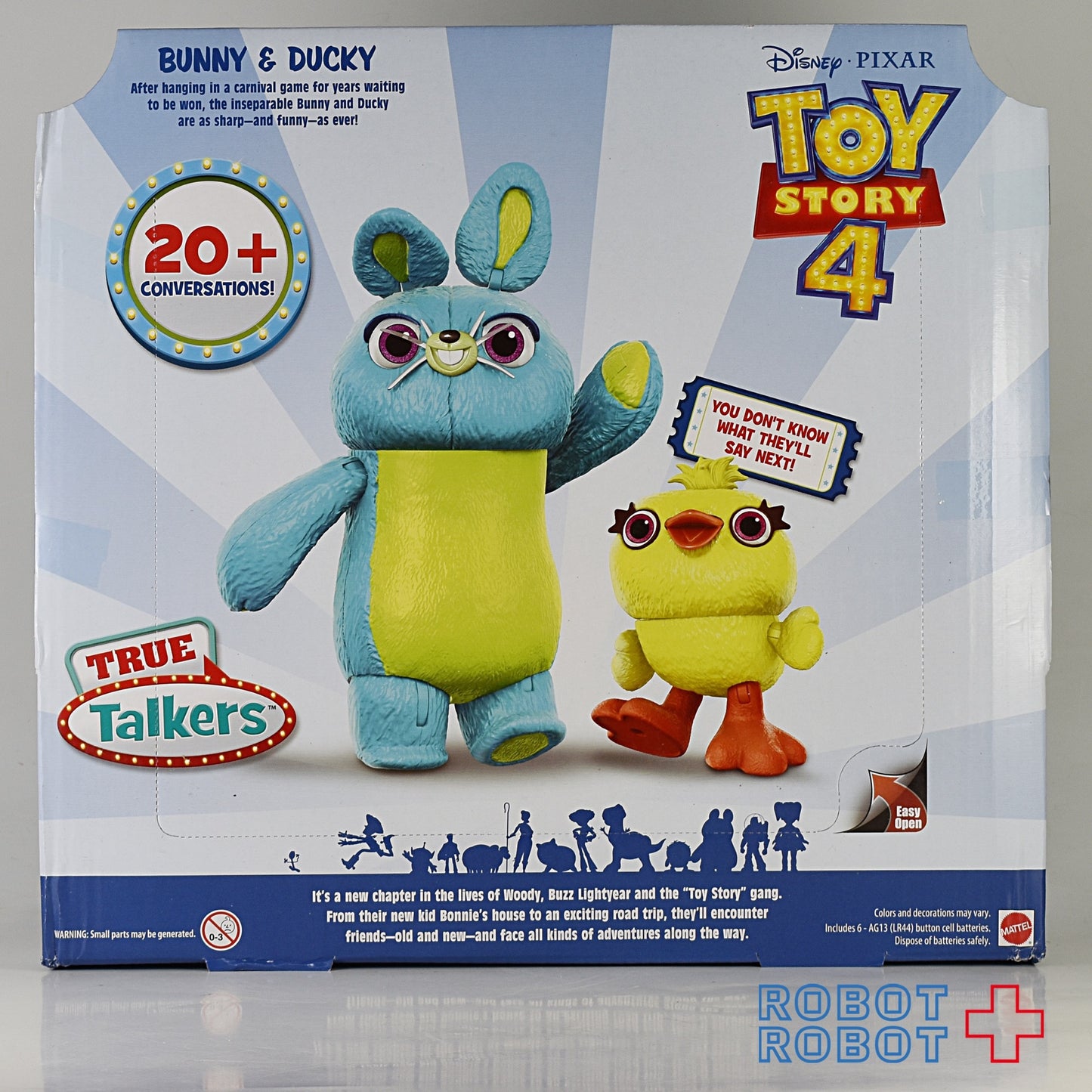 マテル トイ・ストーリー4 ダッキー & バニー アクションフィギュア 2パック ※難有り