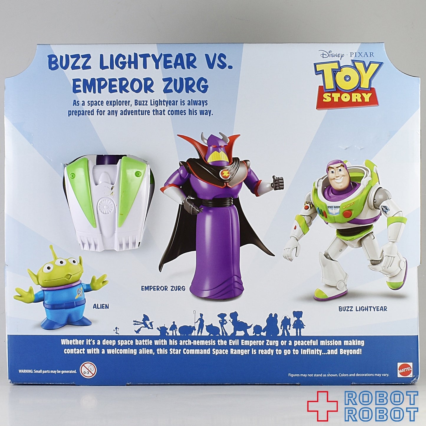 マテル トイストーリー バズ・ライトイヤー & ザーグ & スペースエイリアン 3パック 7インチ アクションフィギュア