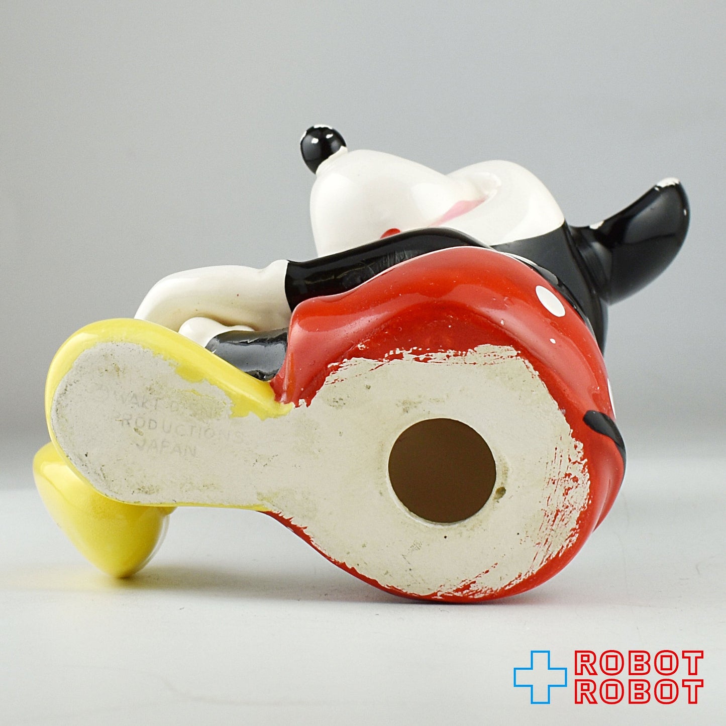 TDL 東京ディズニーランド ミッキーマウス 陶器 フィギュアリン 座りジャパン