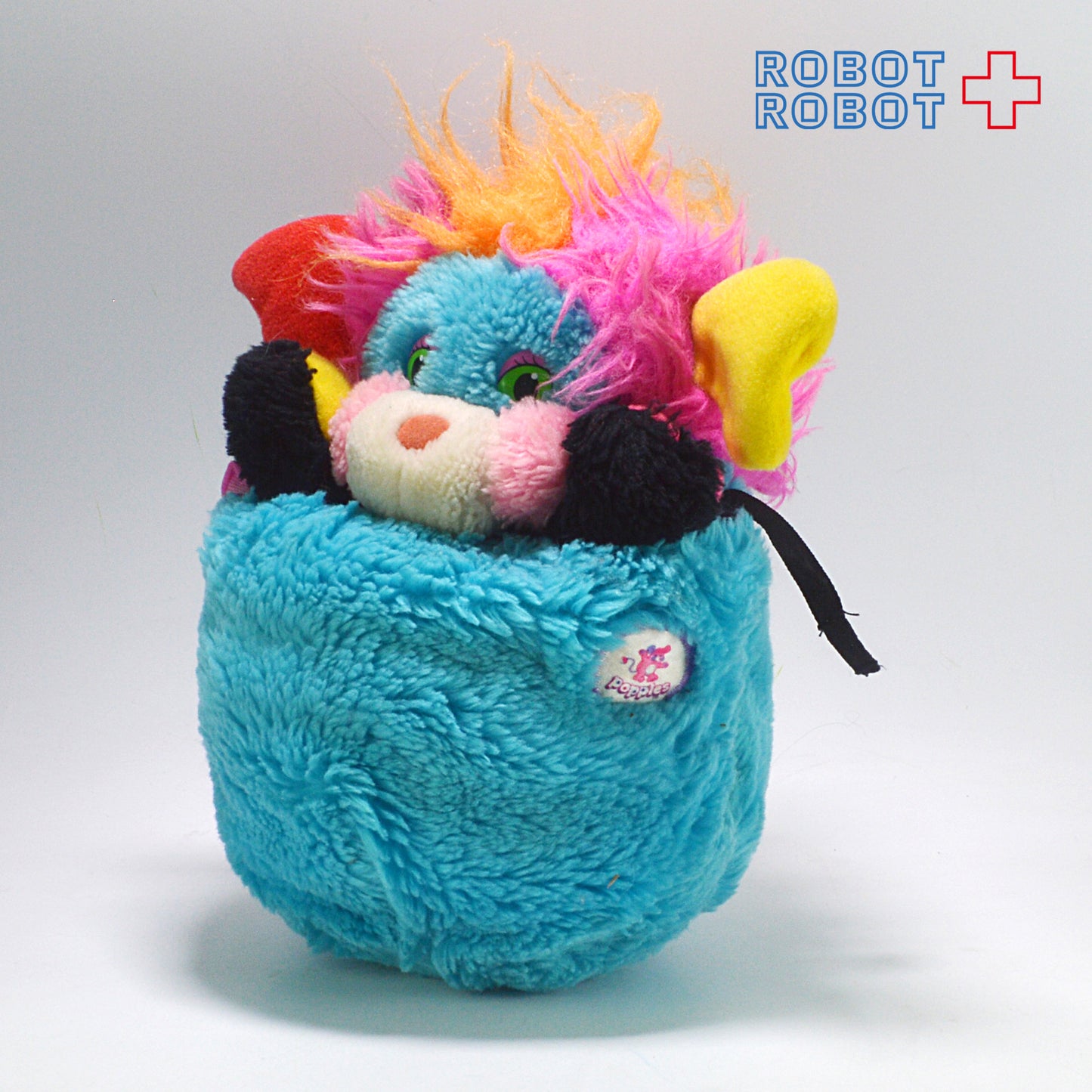 マテル ロックスター・ポップルズ 水色 ぬいぐるみ人形 1986 ※難有り