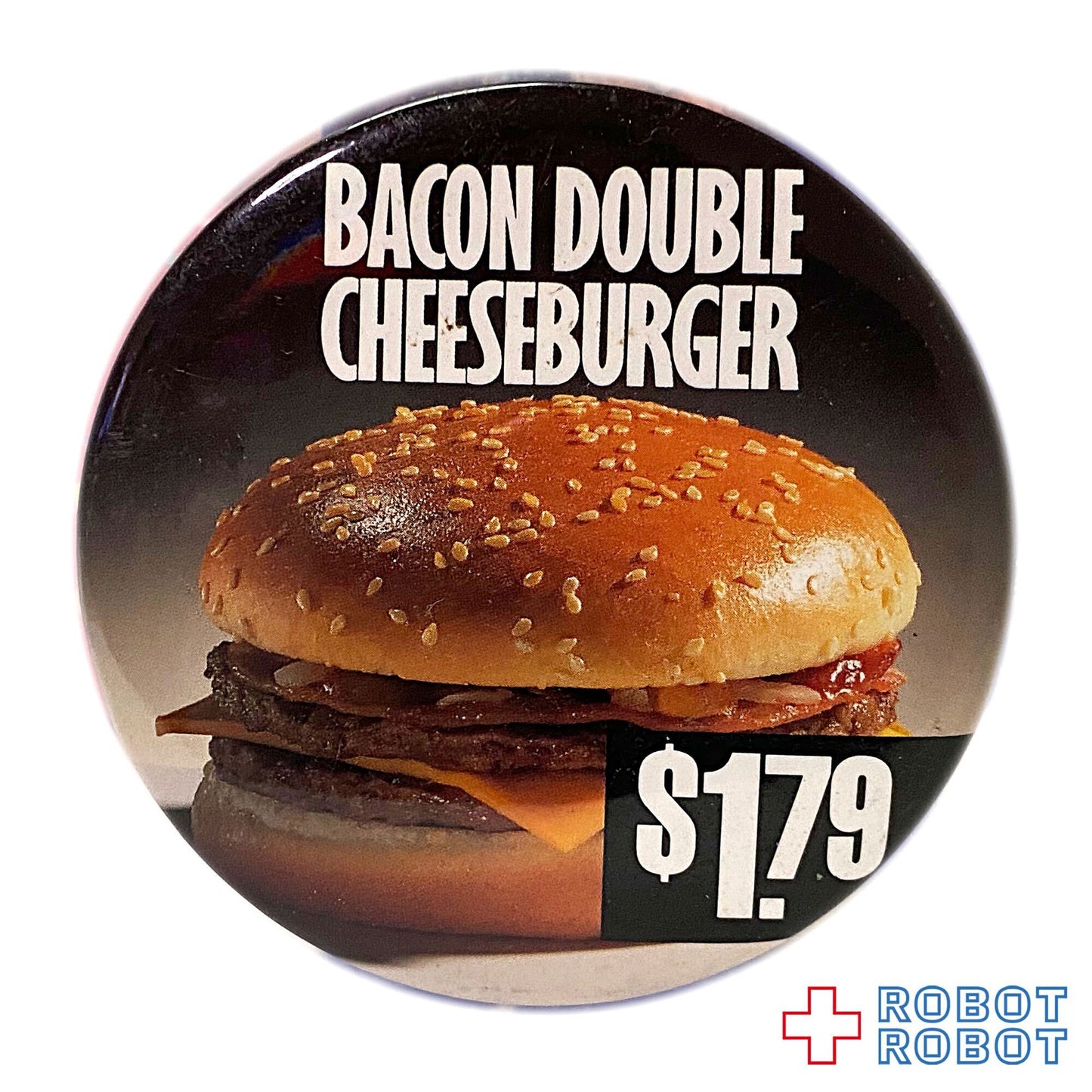 マクドナルド 缶バッジ ベーコンダブルチーズバーガー $1.79 #20210402入荷